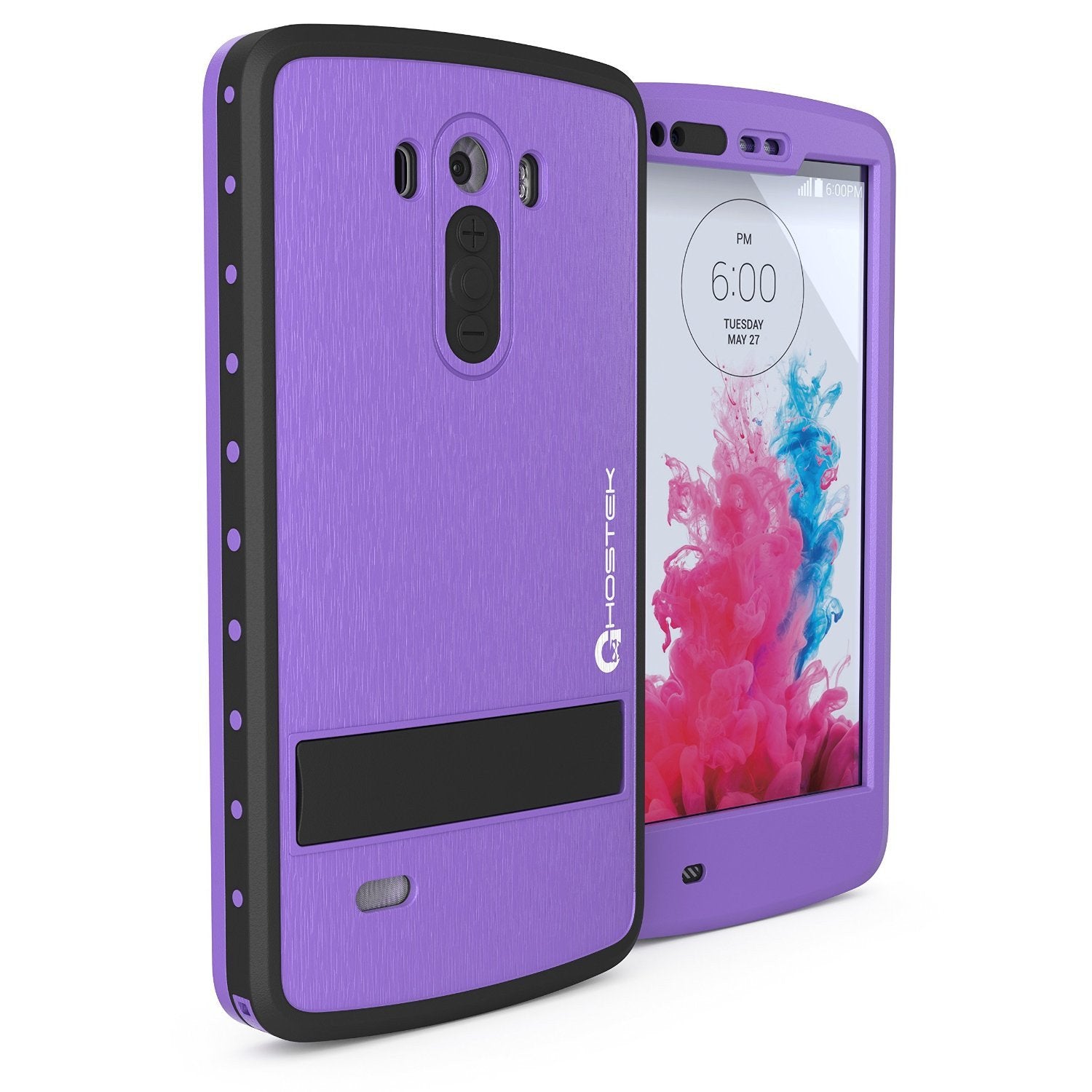 LG G3 Waterproof Case, Ghostek Atomic PURPLE W/ Attached Screen Protector  Slim Fitted  LG G3 - PunkCase NZ