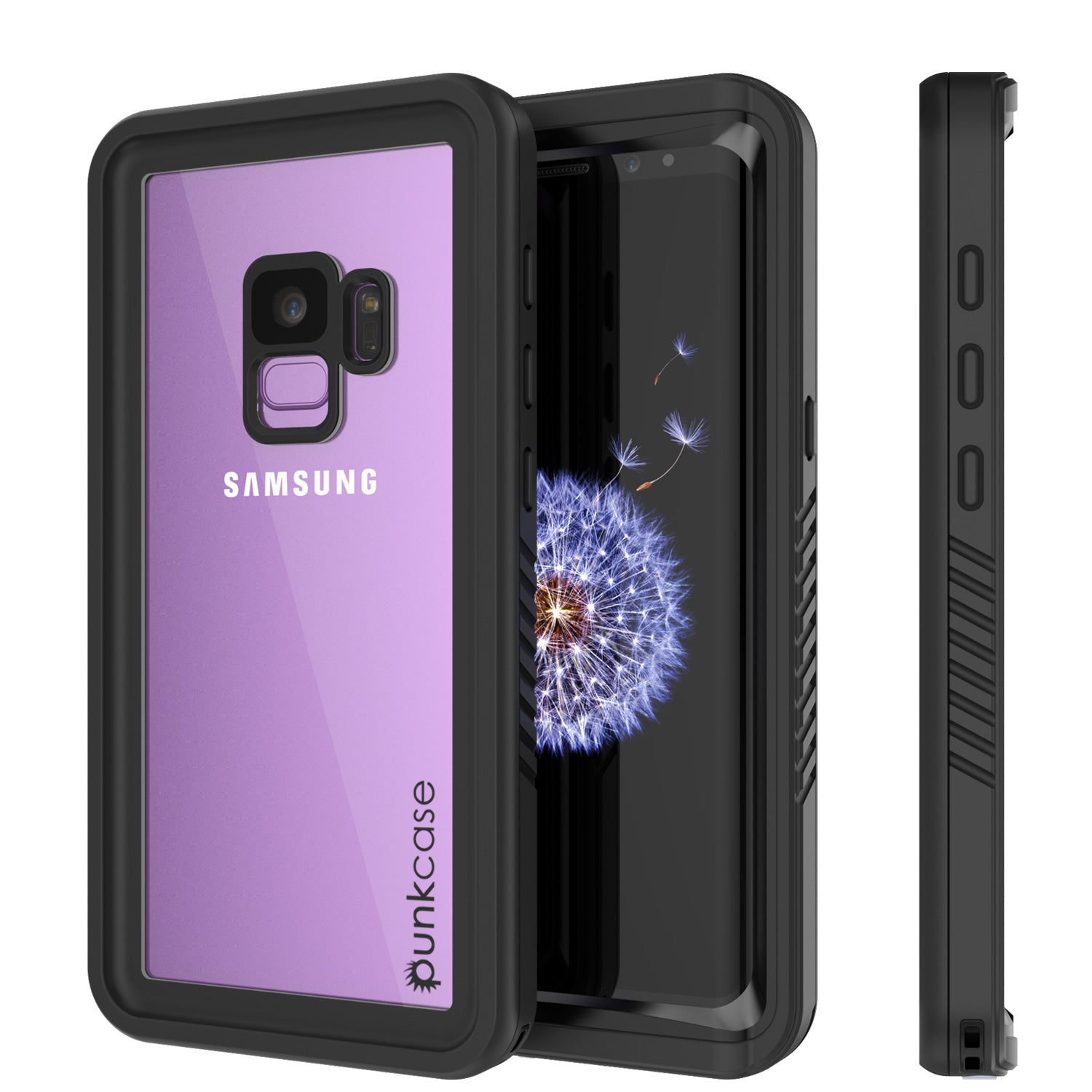 Galaxy S9 Waterproof Case, Punkcase [Extreme Series] [Slim Fit] [IP68 Certified] [Shockproof] [Snowproof] Armor Cover [Black]