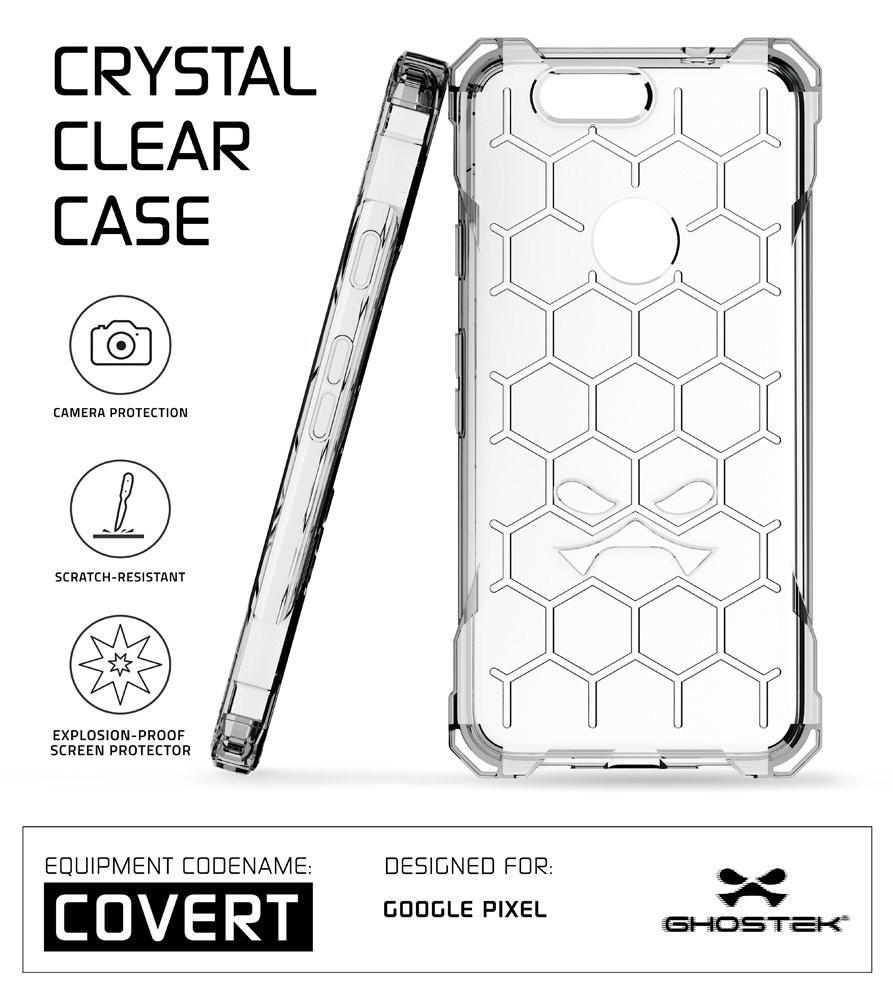 Google Pixel Case, Ghostek® Covert Clear, Premium Impact Protective Armor | Lifetime Warranty Exchange - PunkCase NZ