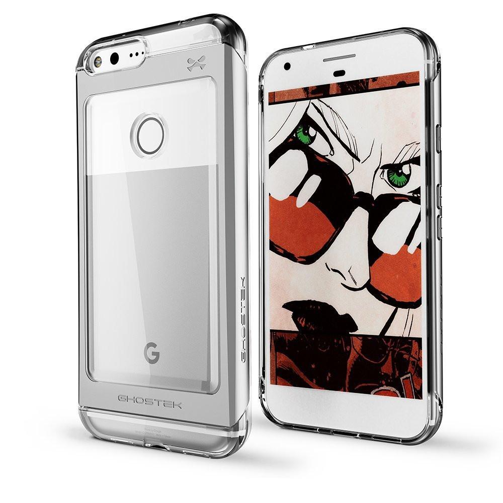 Google Pixel XL Case, Ghostek® 2.0 Silver Series w/ Explosion-Proof Screen Protector | Aluminum Frame - PunkCase NZ