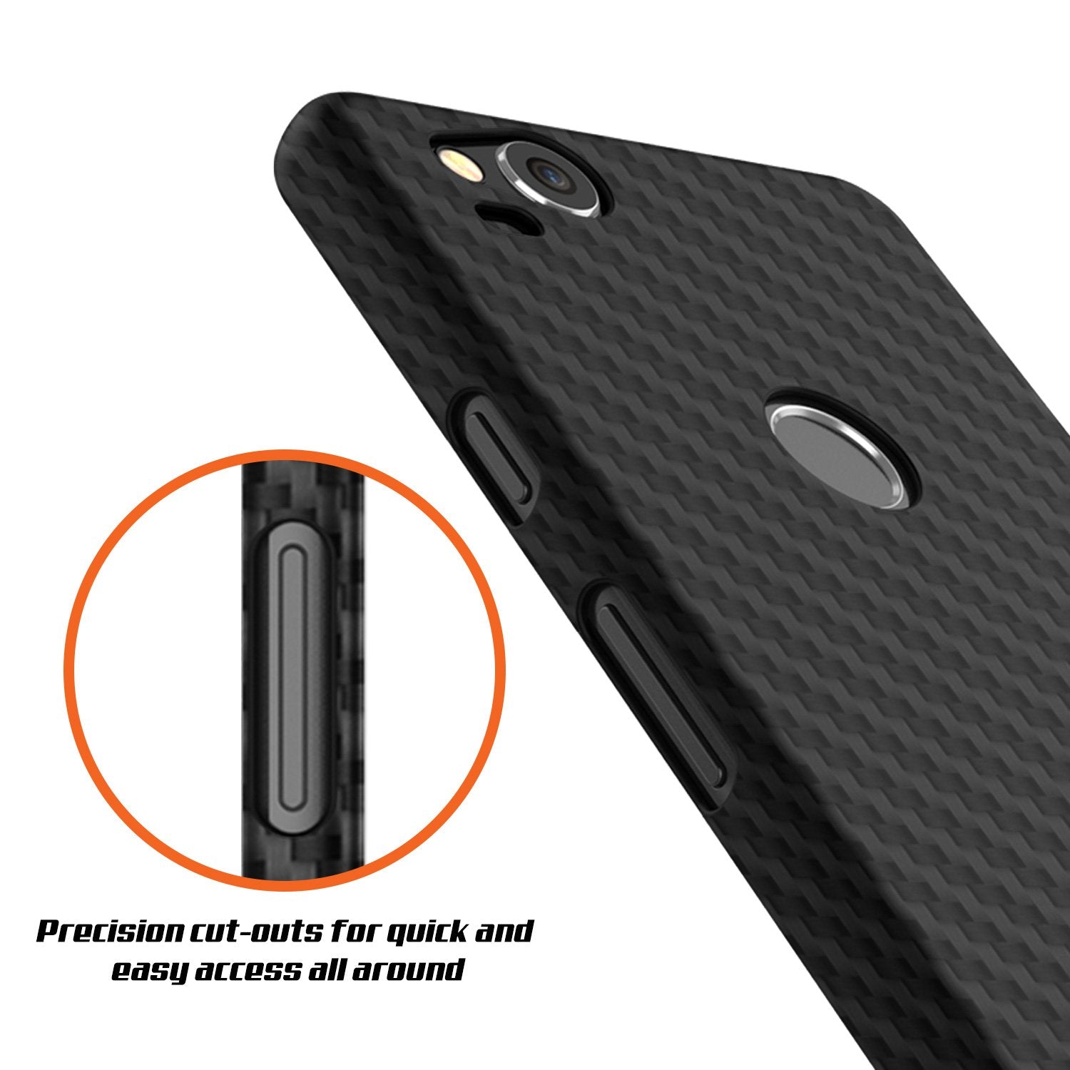 Google Pixel 2 CarbonShield Heavy Duty & Ultra Thin 2  Leather Cover - PunkCase NZ