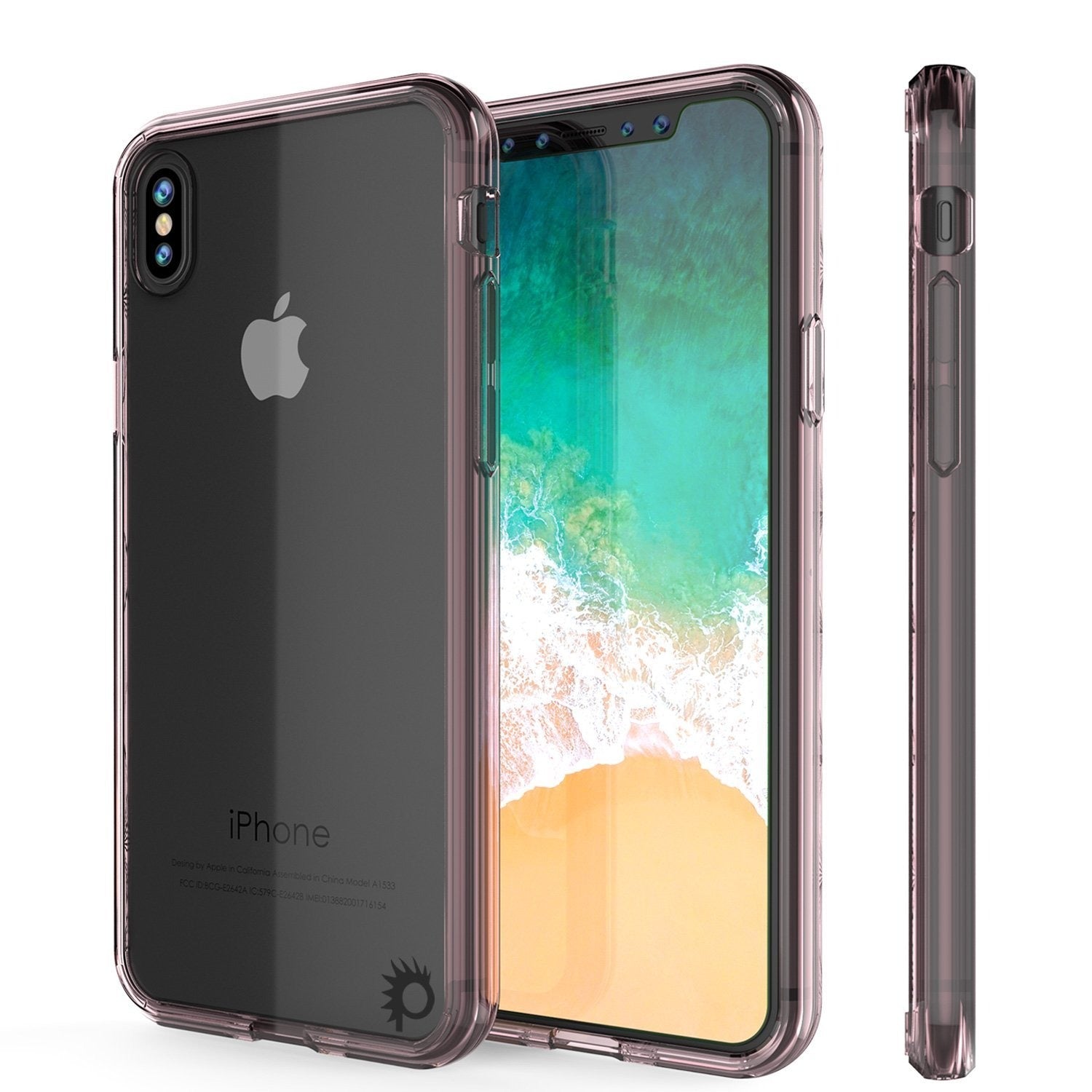iPhone X Case, PUNKcase [LUCID 2.0 Series] [Slim Fit] Armor Cover W/Integrated Anti-Shock System [Crystal Pink]