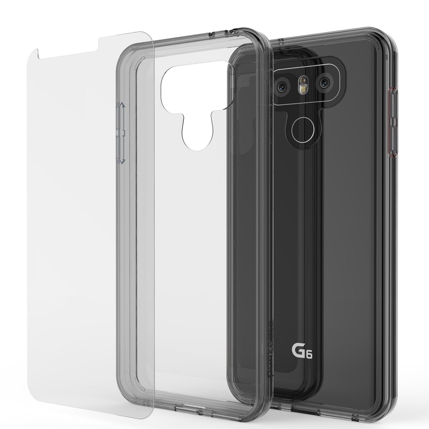 LG G6 Case Punkcase® LUCID 2.0 Crystal Black Series w/ PUNK SHIELD Screen Protector | Ultra Fit - PunkCase NZ