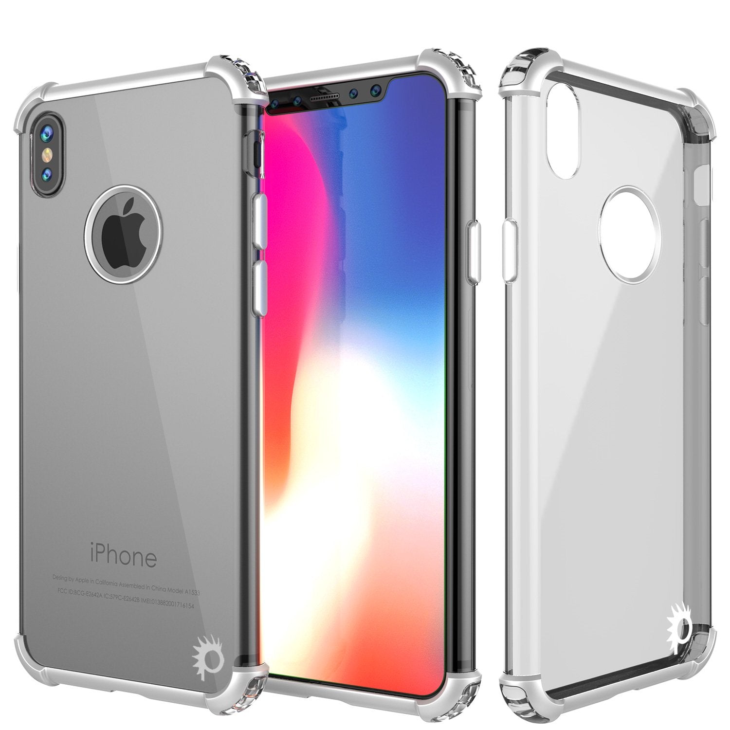 iPhone X Case, Punkcase [BLAZE SERIES] Protective Cover W/ PunkShield Screen Protector [Shockproof] [Slim Fit] for Apple iPhone 10 [Silver] - PunkCase NZ