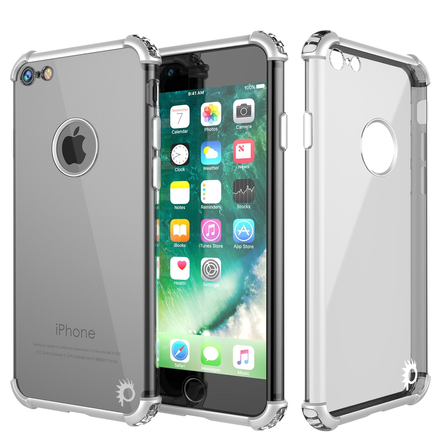 iPhone 8 Case, Punkcase [BLAZE SERIES] Protective Cover W/ PunkShield Screen Protector [Shockproof] [Slim Fit] for Apple iPhone [Silver] - PunkCase NZ