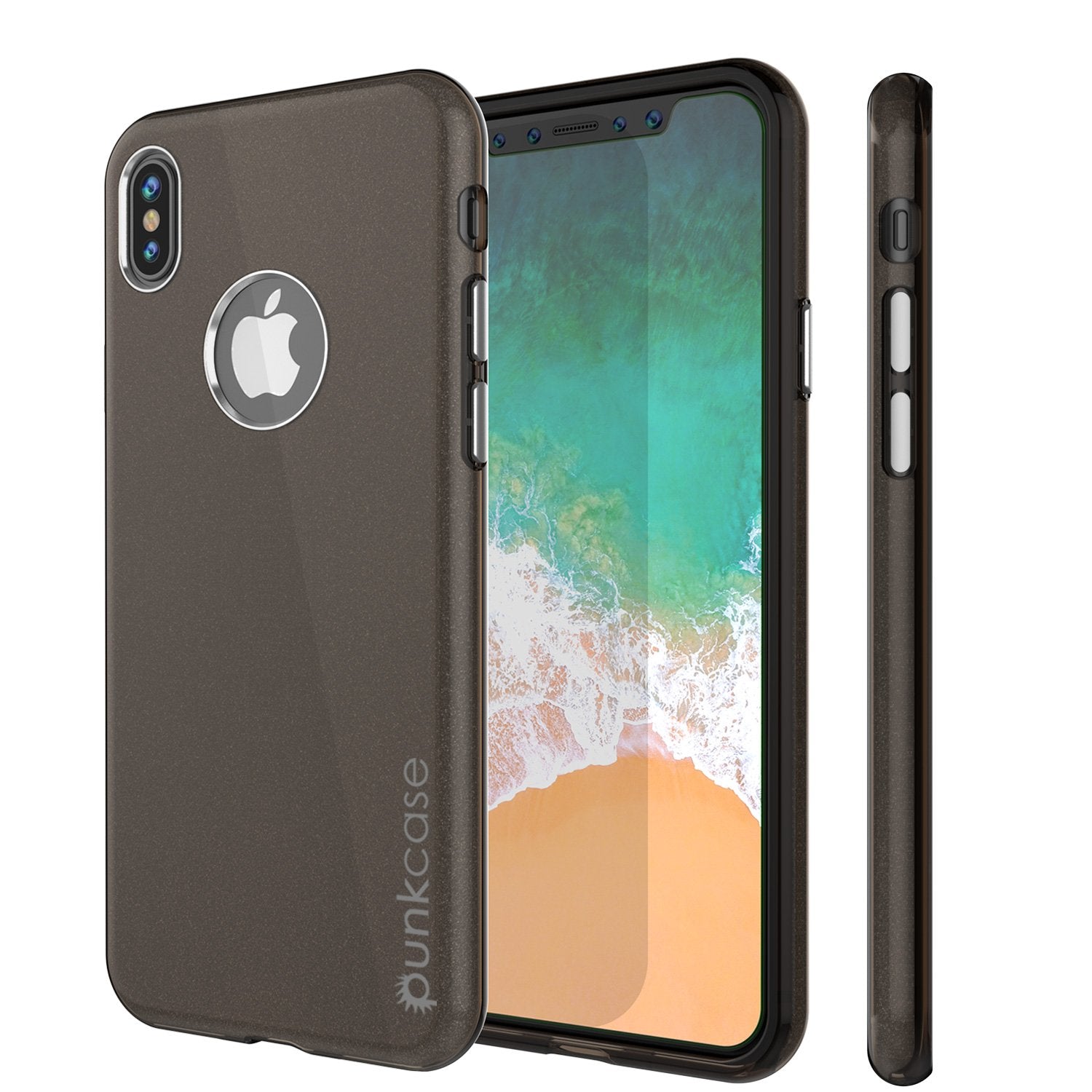 iPhone X Case, Punkcase Galactic 2.0 Series Ultra Slim w/ Tempered Glass Screen Protector | [Black/Grey] - PunkCase NZ