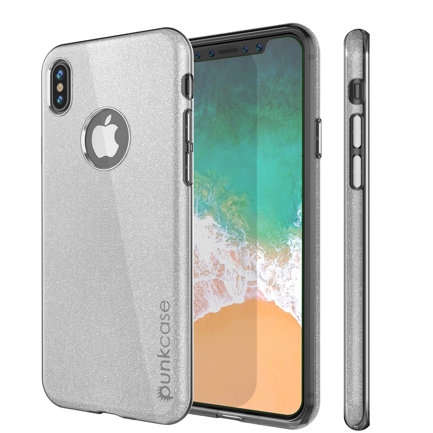iPhone X Case, Punkcase Galactic 2.0 Series Ultra Slim w/ Tempered Glass Screen Protector | [Silver] - PunkCase NZ