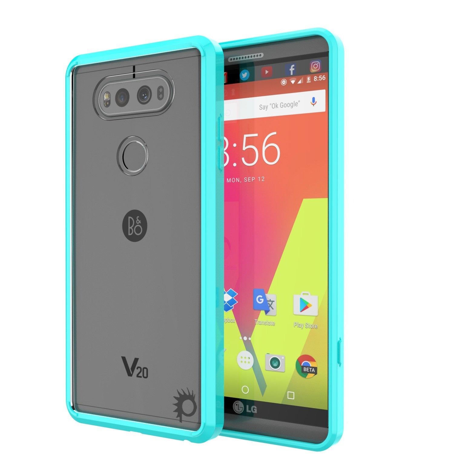 LG v20 Case Punkcase® LUCID 2.0 Teal Series w/ PUNK SHIELD Glass Screen Protector | Ultra Fit - PunkCase NZ