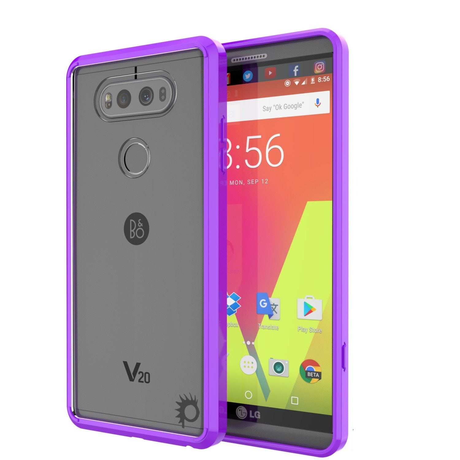 LG v20 Case Punkcase® LUCID 2.0 Purple Series w/ PUNK SHIELD Glass Screen Protector | Ultra Fit - PunkCase NZ