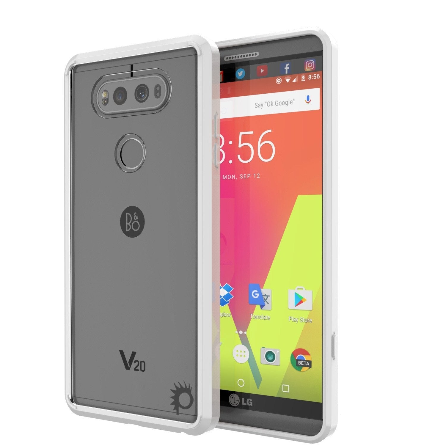 LG v20 Case Punkcase® LUCID 2.0 White Series w/ PUNK SHIELD Glass Screen Protector | Ultra Fit - PunkCase NZ
