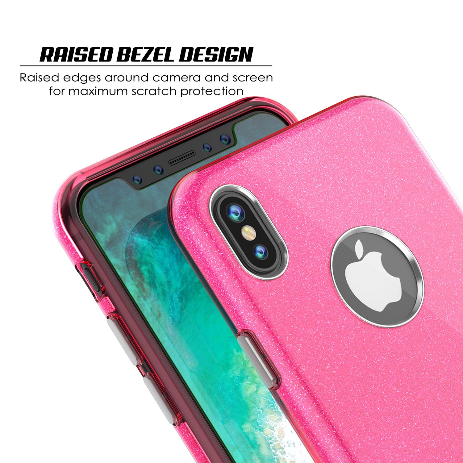 iPhone X Case, Punkcase Galactic 2.0 Series Ultra Slim w/ Tempered Glass Screen Protector | [Pink] - PunkCase NZ