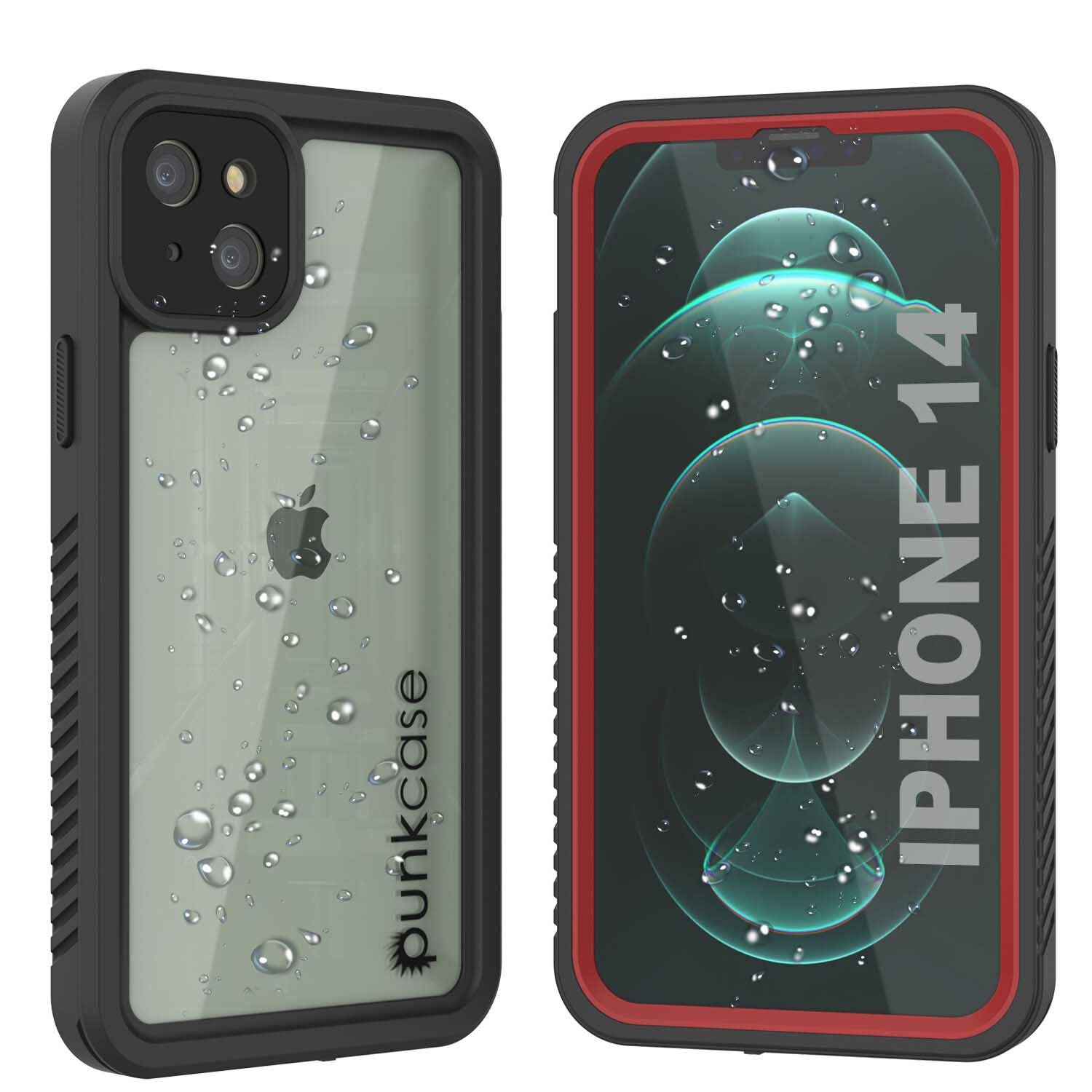 iPhone 14 Pro Waterproof Case, Punkcase [Extreme Series] Armor Cover W/ Built In Screen Protector [Black]