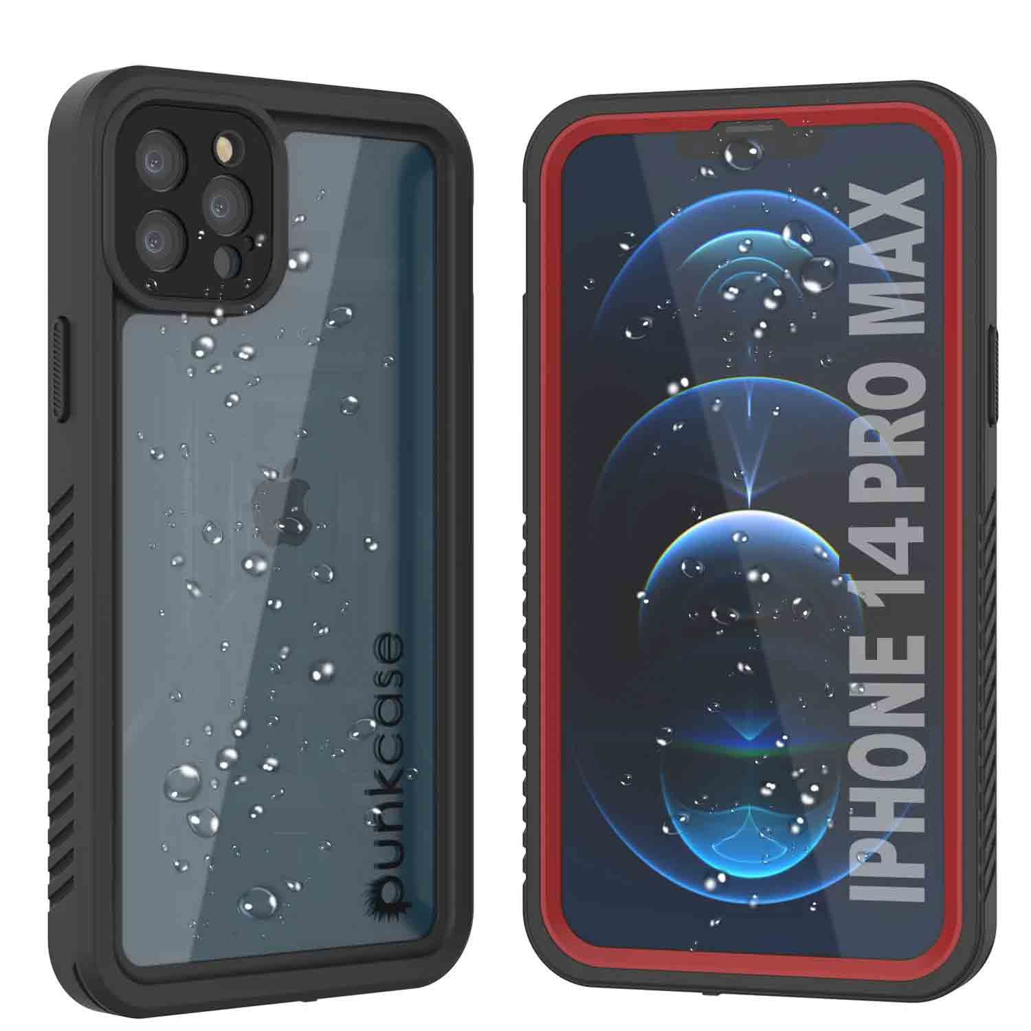 iPhone 14 Pro Max Waterproof Case, Punkcase [Extreme Series] Armor Cover W/ Built In Screen Protector [White]