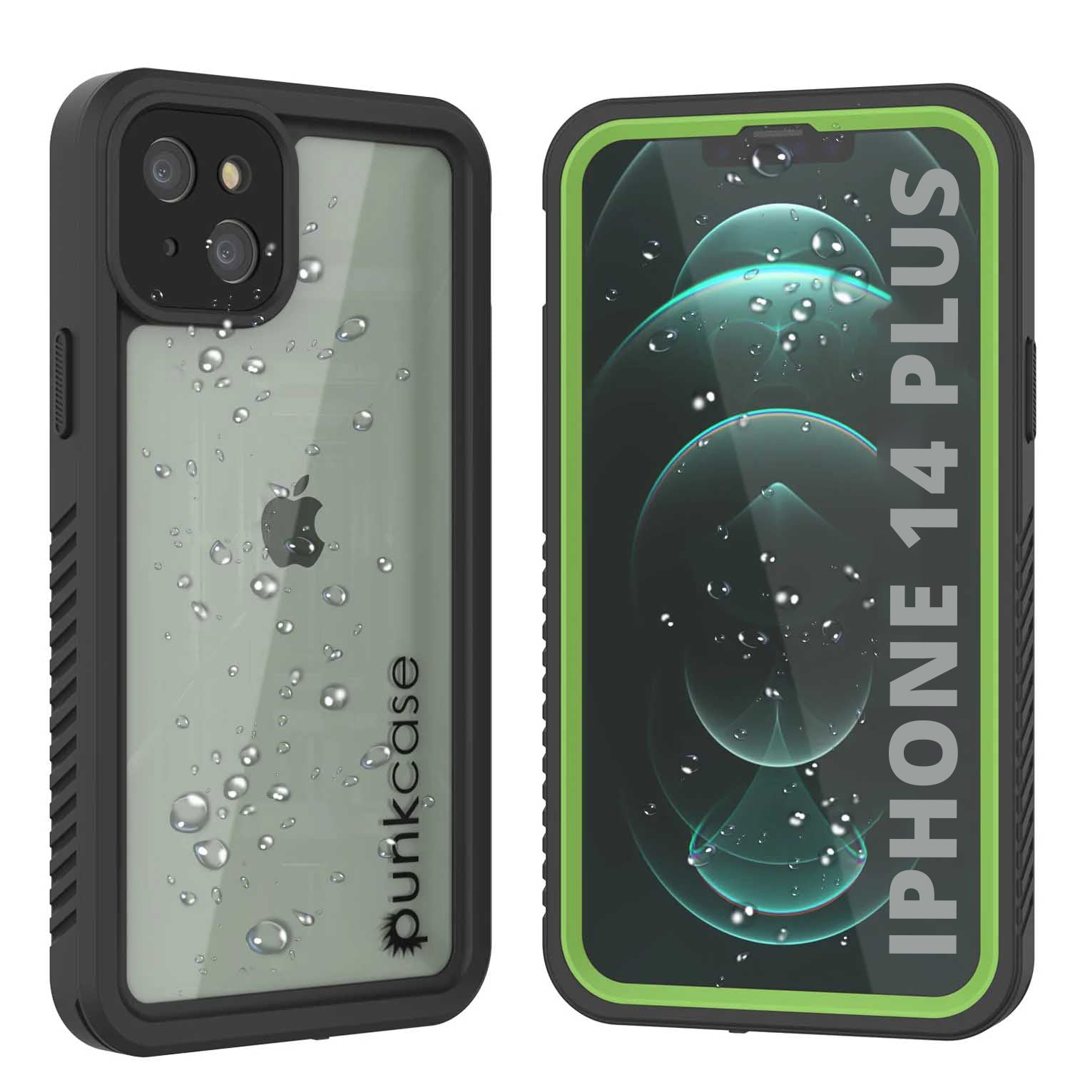 iPhone 14 Plus Waterproof Case, Punkcase [Extreme Series] Armor Cover W/ Built In Screen Protector [Black]