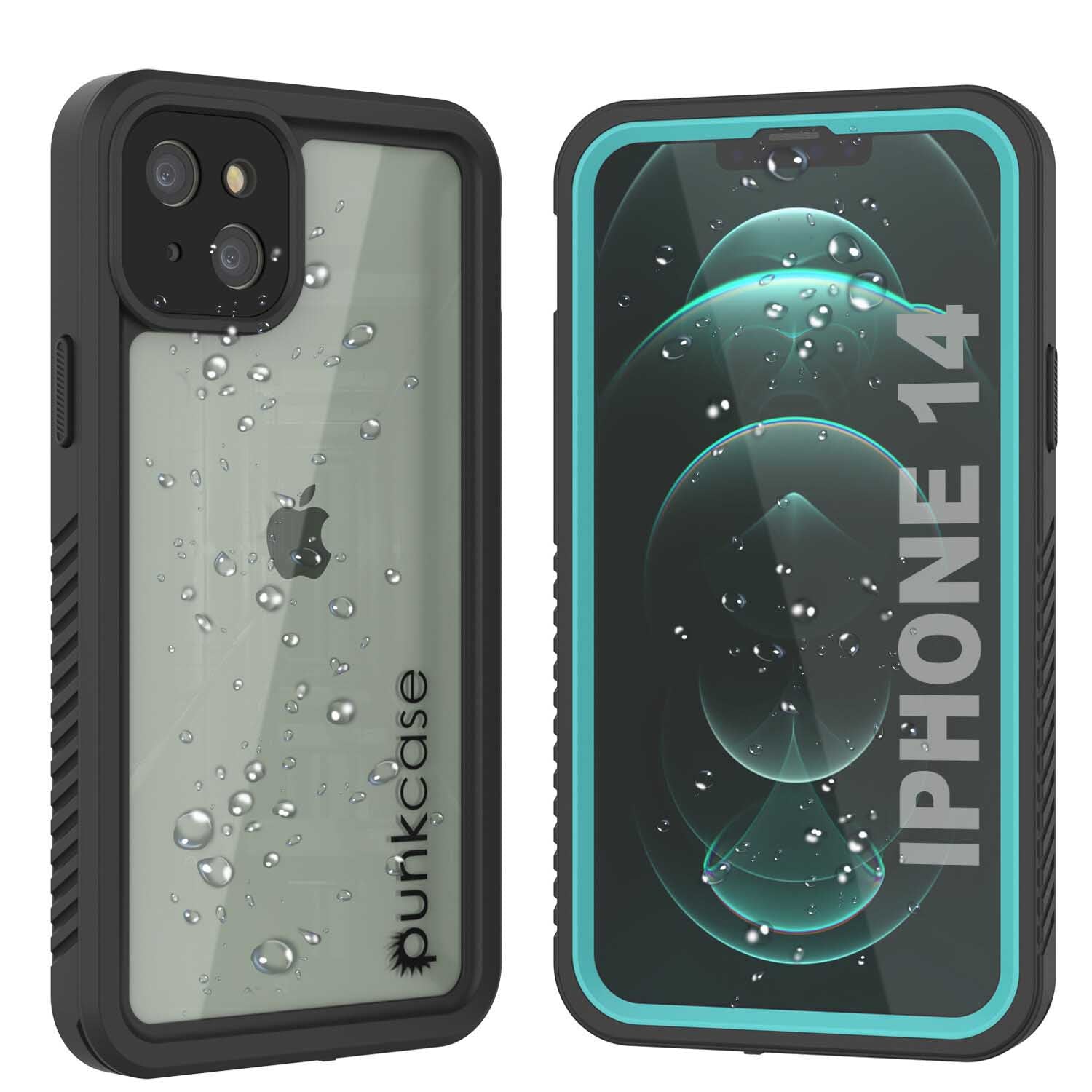 iPhone 14 Pro Waterproof Case, Punkcase [Extreme Series] Armor Cover W/ Built In Screen Protector [Black]
