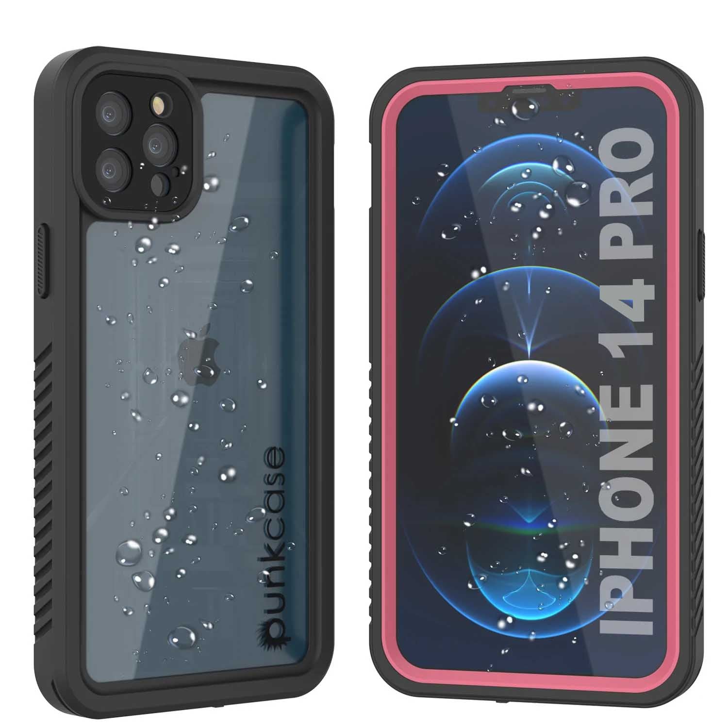 iPhone 14 Pro Waterproof Case, Punkcase [Extreme Series] Armor Cover W/ Built In Screen Protector [Light Green]