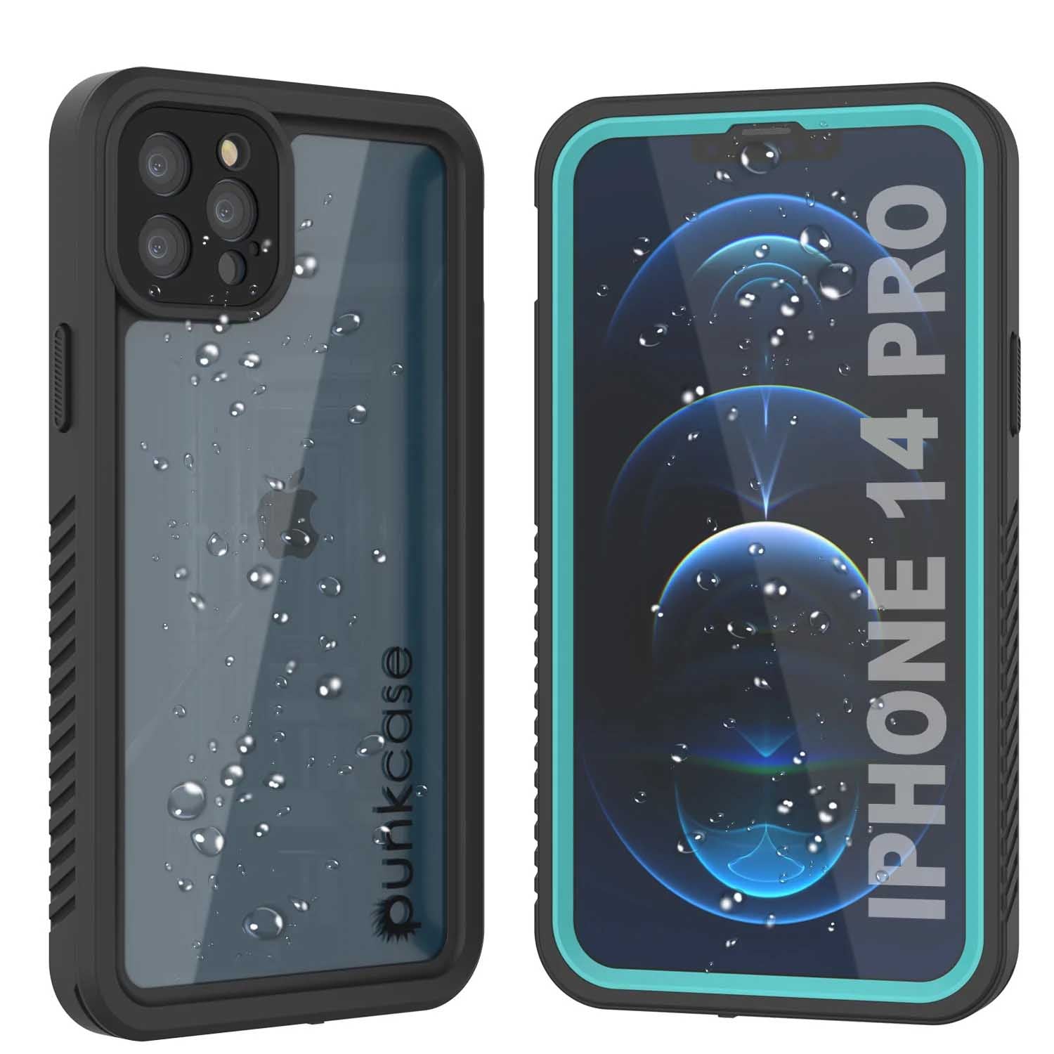 iPhone 14 Pro Waterproof Case, Punkcase [Extreme Series] Armor Cover W/ Built In Screen Protector [Purple]