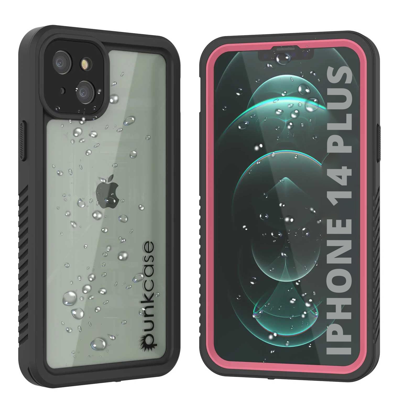 iPhone 14 Plus Waterproof Case, Punkcase [Extreme Series] Armor Cover W/ Built In Screen Protector [Black]
