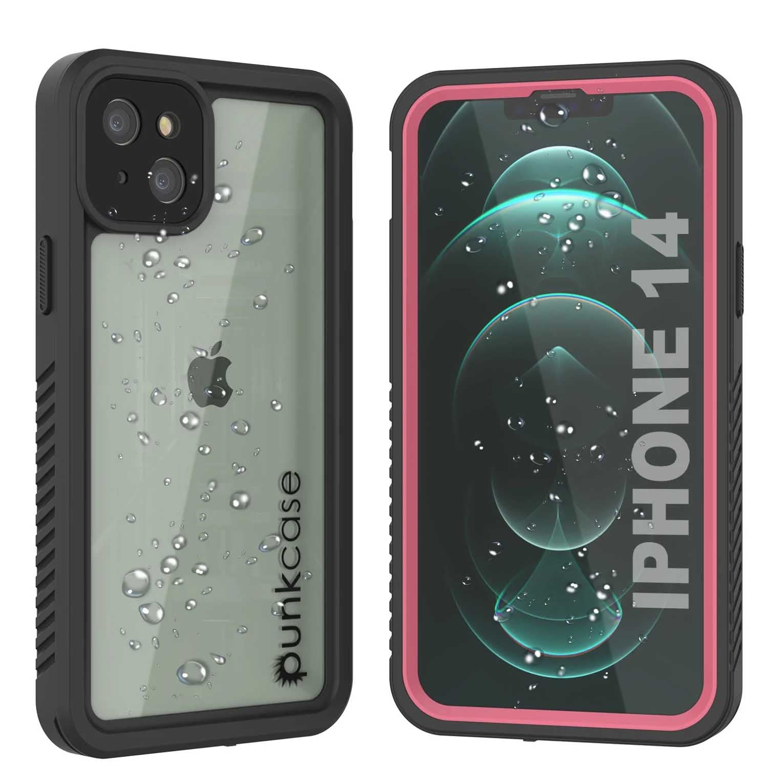 iPhone 14 Pro Waterproof Case, Punkcase [Extreme Series] Armor Cover W/ Built In Screen Protector [Black]