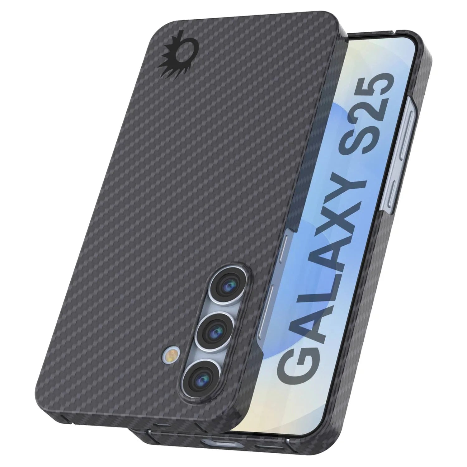 Punkcase Galaxy S25 Carbon Fiber Case [AramidShield Series] Ultra Slim & Light Kevlar [Purple]