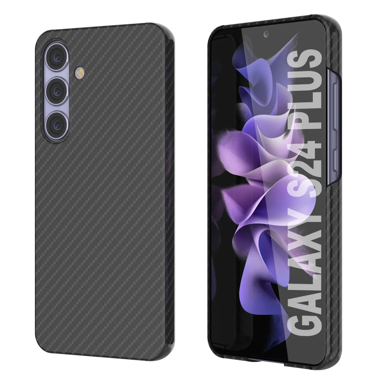 Galaxy S24 Plus Case, Punkcase CarbonShield, Heavy Duty & Ultra Thin Cover [shockproof][non slip] [Yellow]