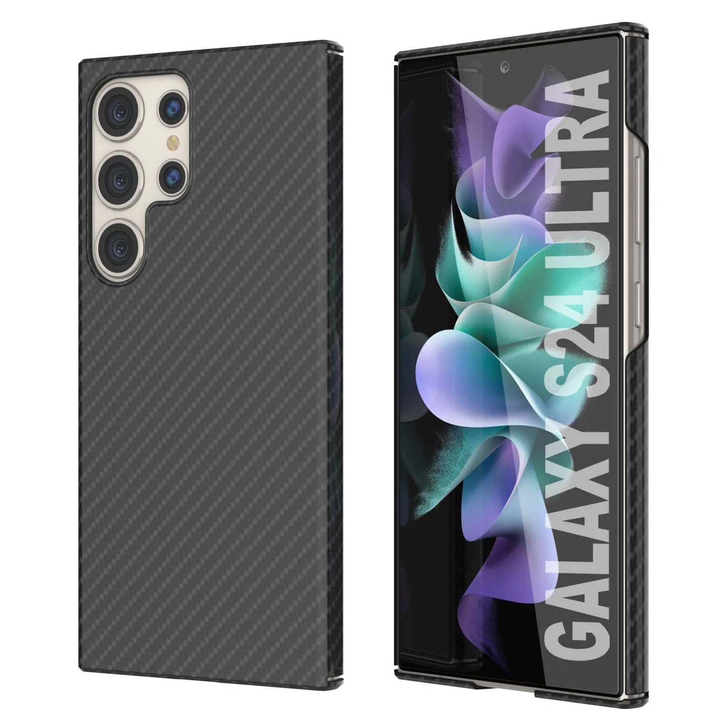 Galaxy S24 Ultra Case, Punkcase CarbonShield, Heavy Duty & Ultra Thin Cover [shockproof][non slip] [Teal]