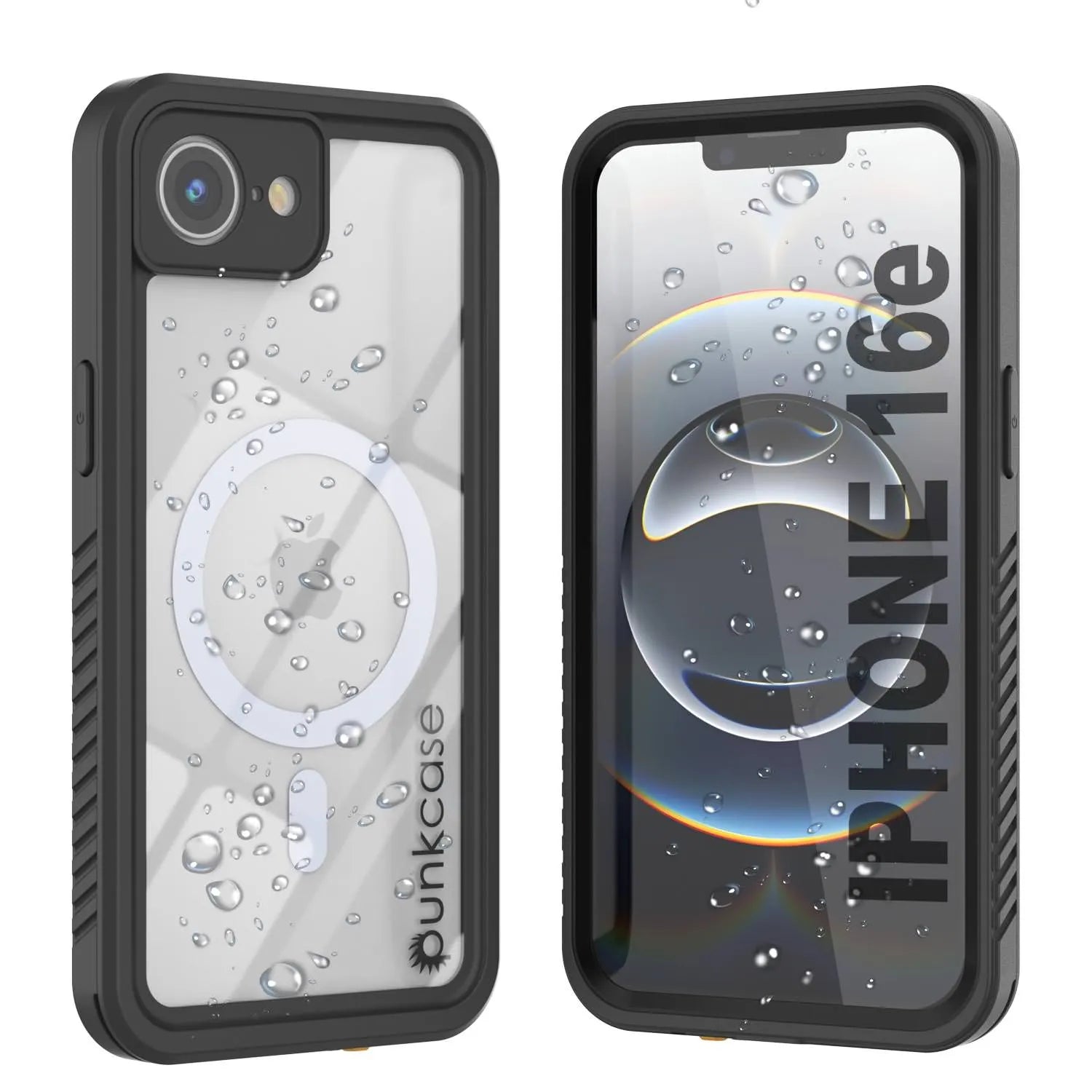 iPhone 16e  Waterproof Case, Punkcase [Extreme Mag Series] Armor Cover W/ Built In Screen Protector [White]