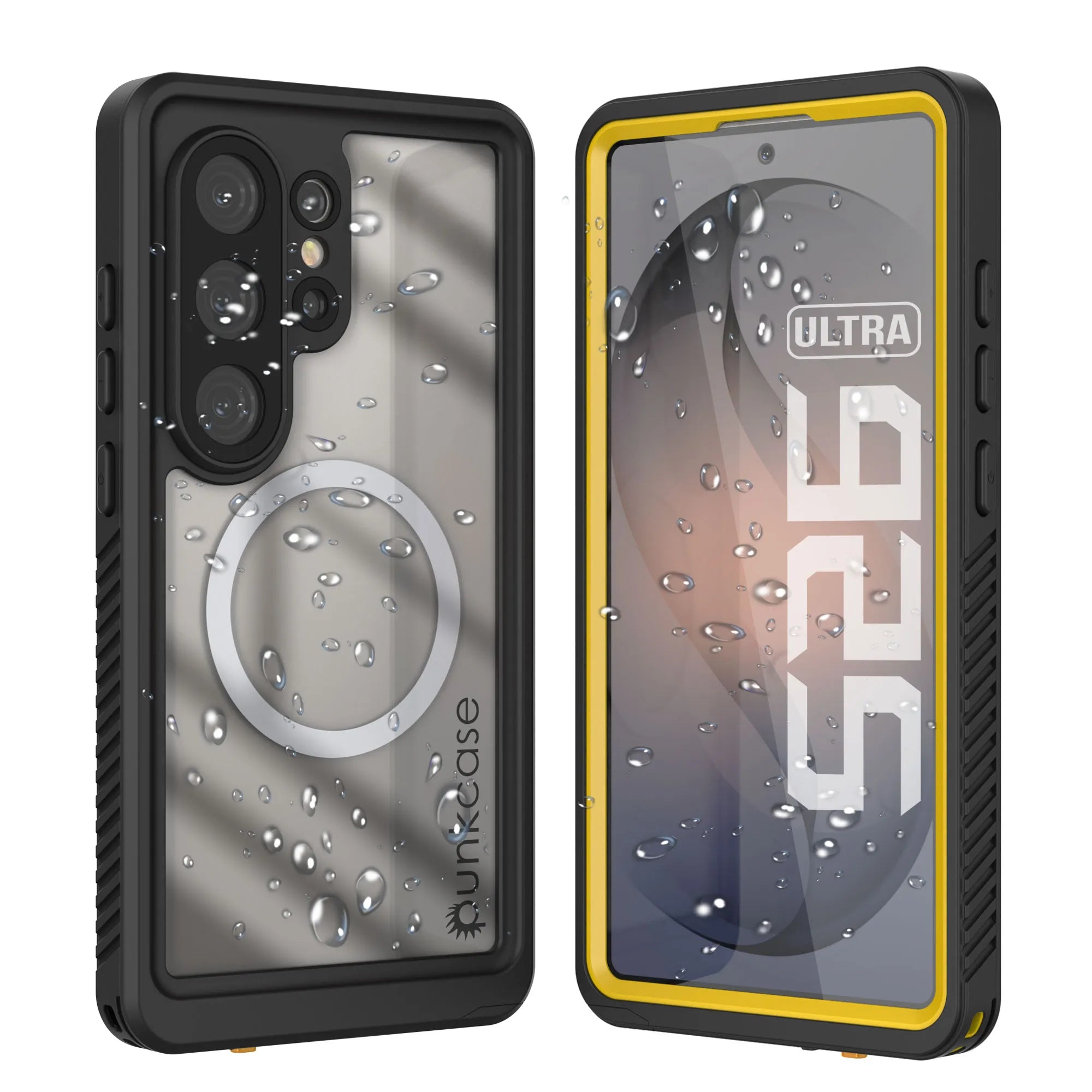 Galaxy S26 Ultra Waterproof Case, Punkcase [Extreme Mag Series] Armor Cover W/ Built In Screen Protector [Yellow]
