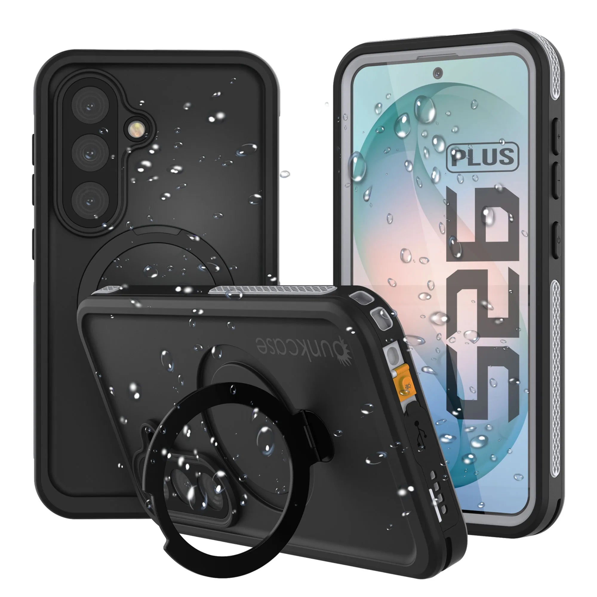 Galaxy S26 Plus Waterproof Case [Kickstud 2.0 Series] Protective IP68 Cover W/Screen Protector & Kickstand [White]