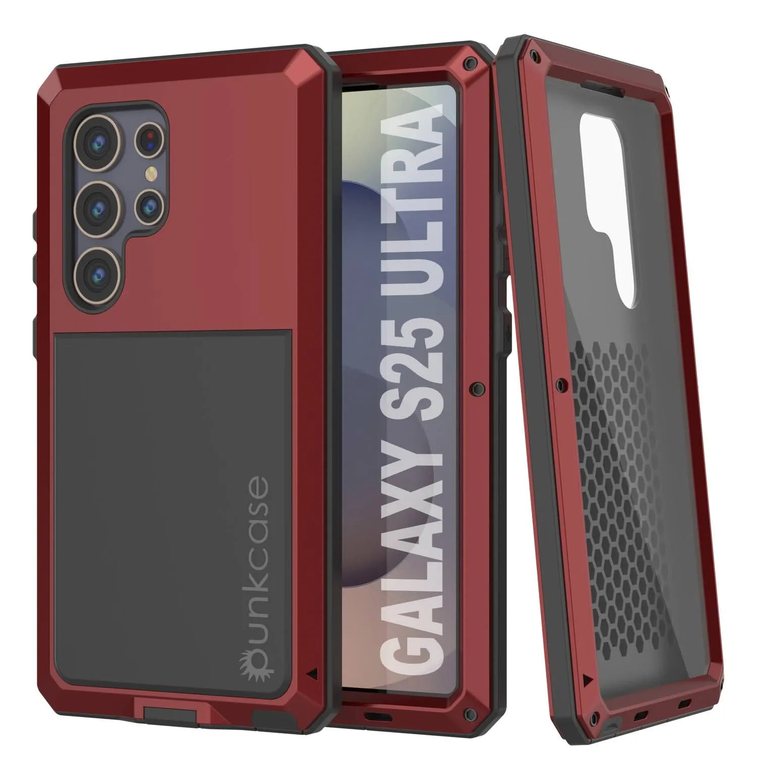 Galaxy S25 Ultra Metal Case, Heavy Duty Military Grade Armor Cover [shock proof] Full Body Hard [Dark Green]