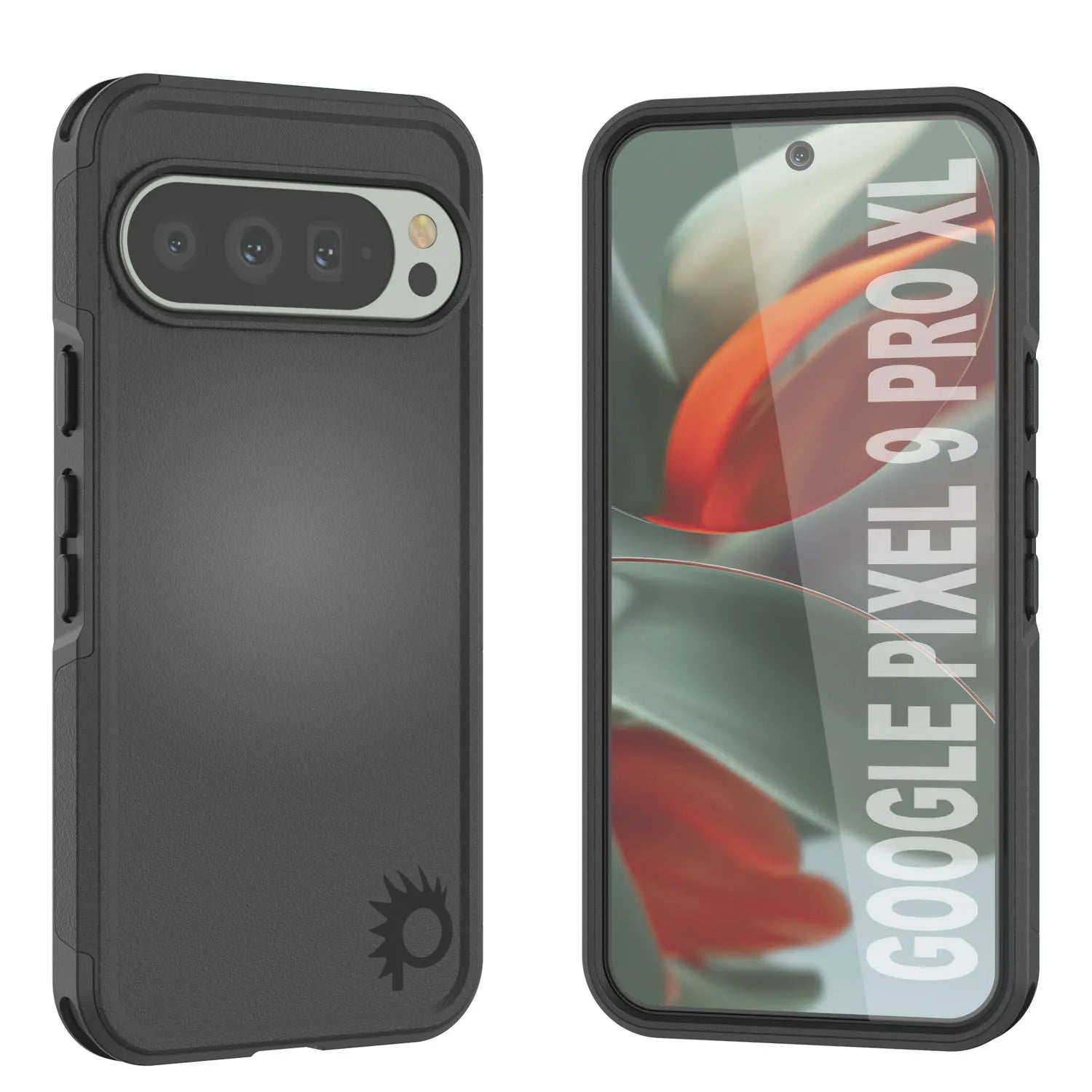 PunkCase Google Pixel 9 Pro XL Case, [Spartan 2.0 Series] Clear Rugged Heavy Duty Cover W/Built in Screen Protector [Pink]