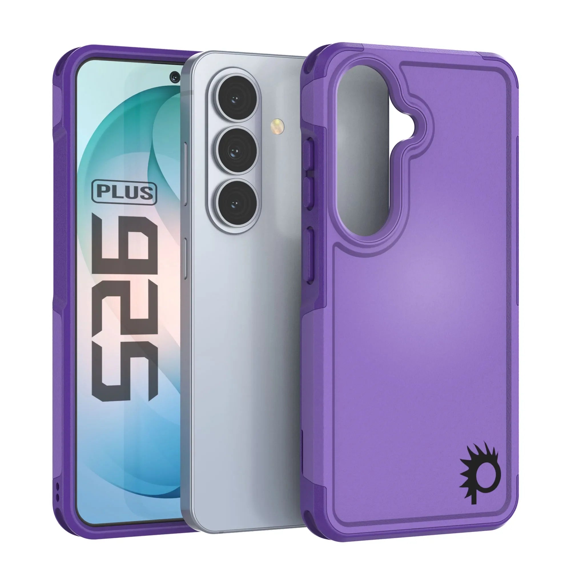 PunkCase Galaxy S26+ Plus Case, [Spartan 2.0 Series] Clear Rugged Heavy Duty Cover [Purple]