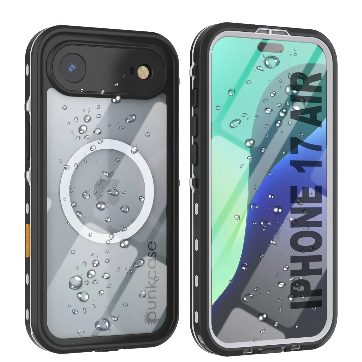 iPhone 17 Air Waterproof IP68 Case, Punkcase [White] [StudStar Series] [Slim Fit] [Dirtproof]