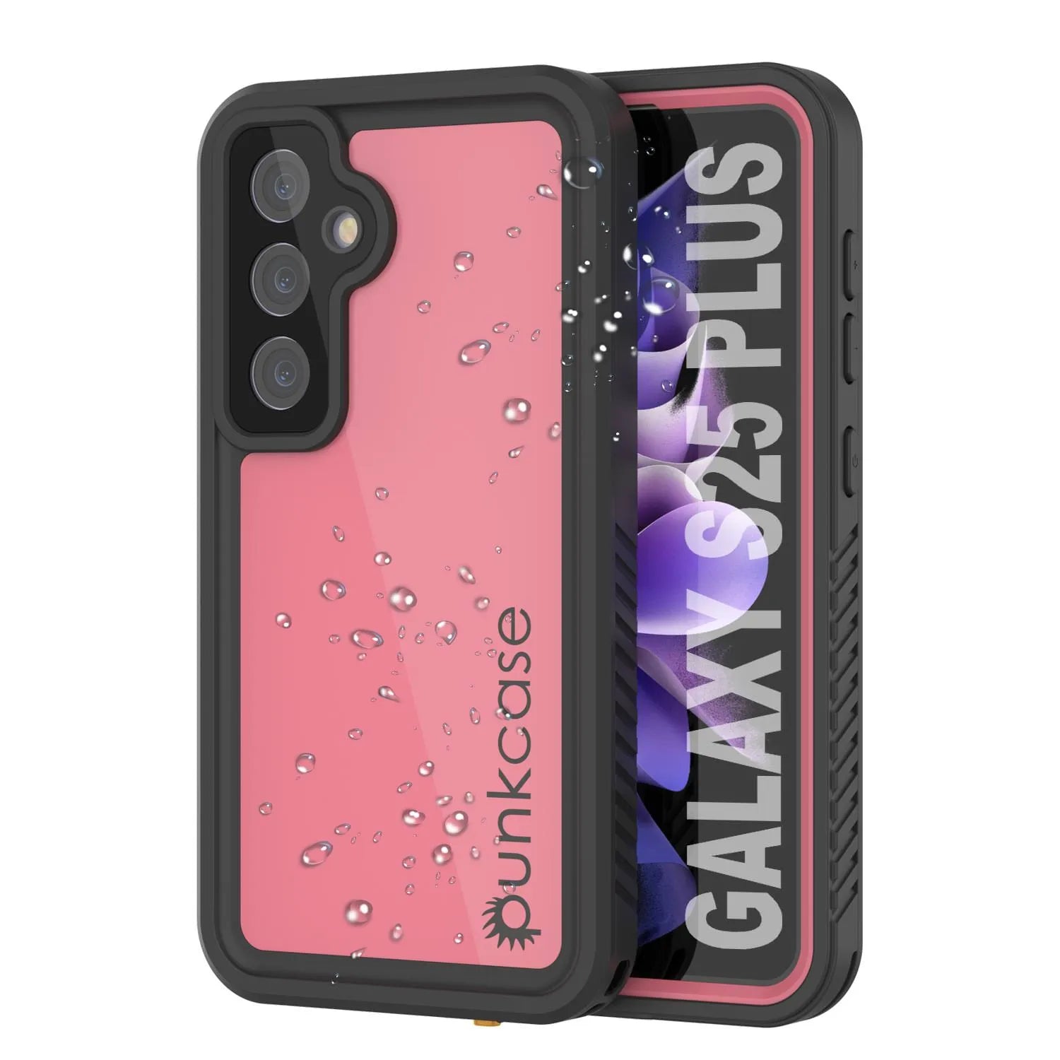 Galaxy S25+ Plus Waterproof Case PunkCase StudStar Pink Thin 6.7ft Underwater IP68 Shock/Snow Proof