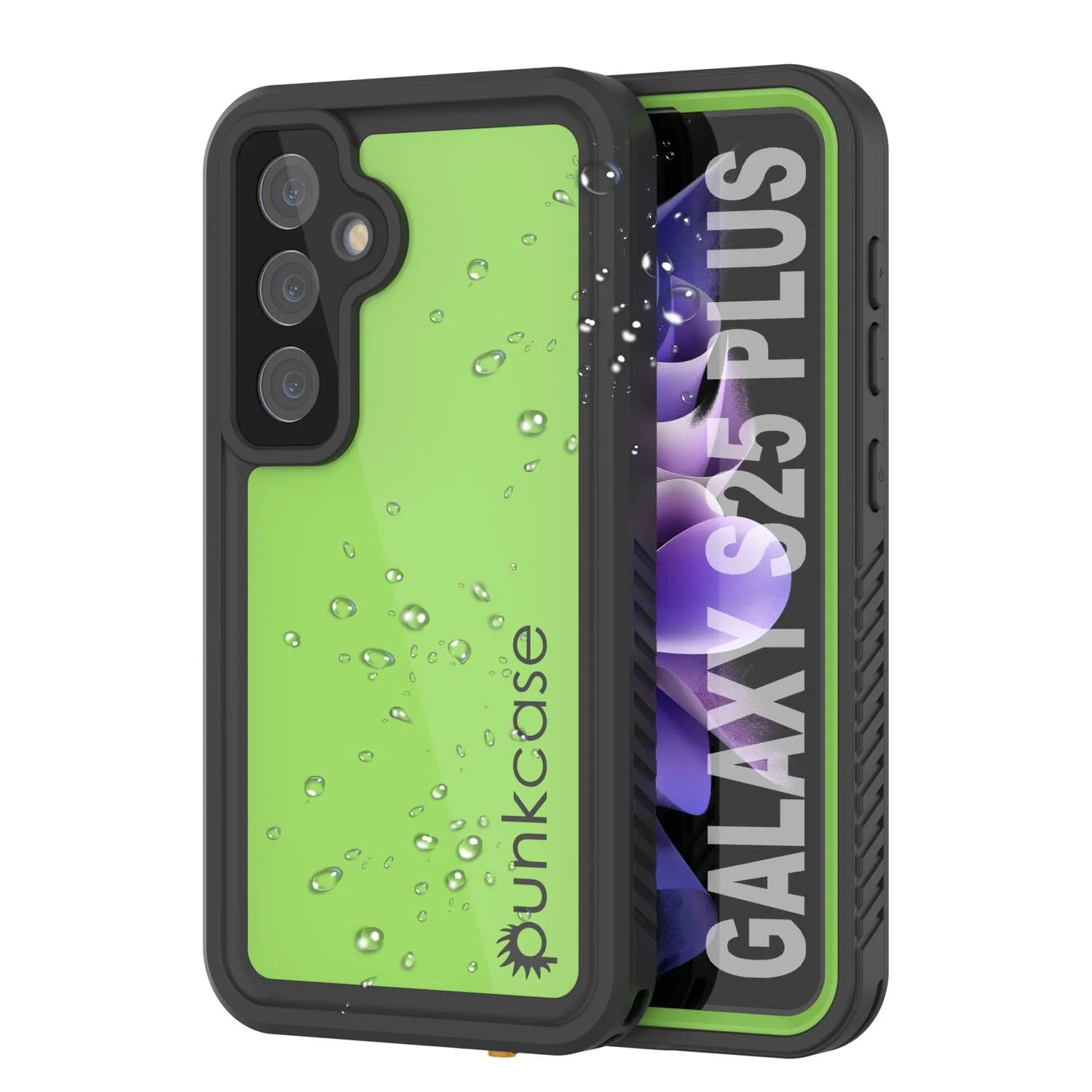 Galaxy S25+ Plus Waterproof Case PunkCase StudStar Light Green Thin 6.7ft Underwater IP68 ShockProof