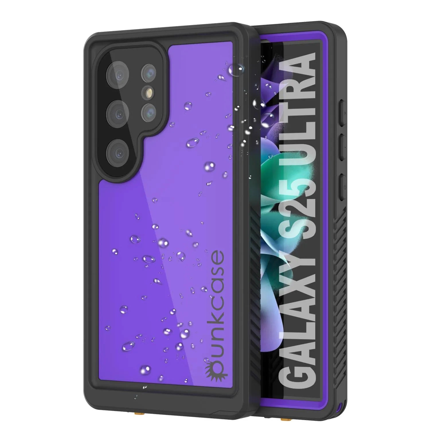 Galaxy S25 Ultra Waterproof Case PunkCase StudStar Black Thin 6.6ft Underwater IP68 Shock/Snow Proof