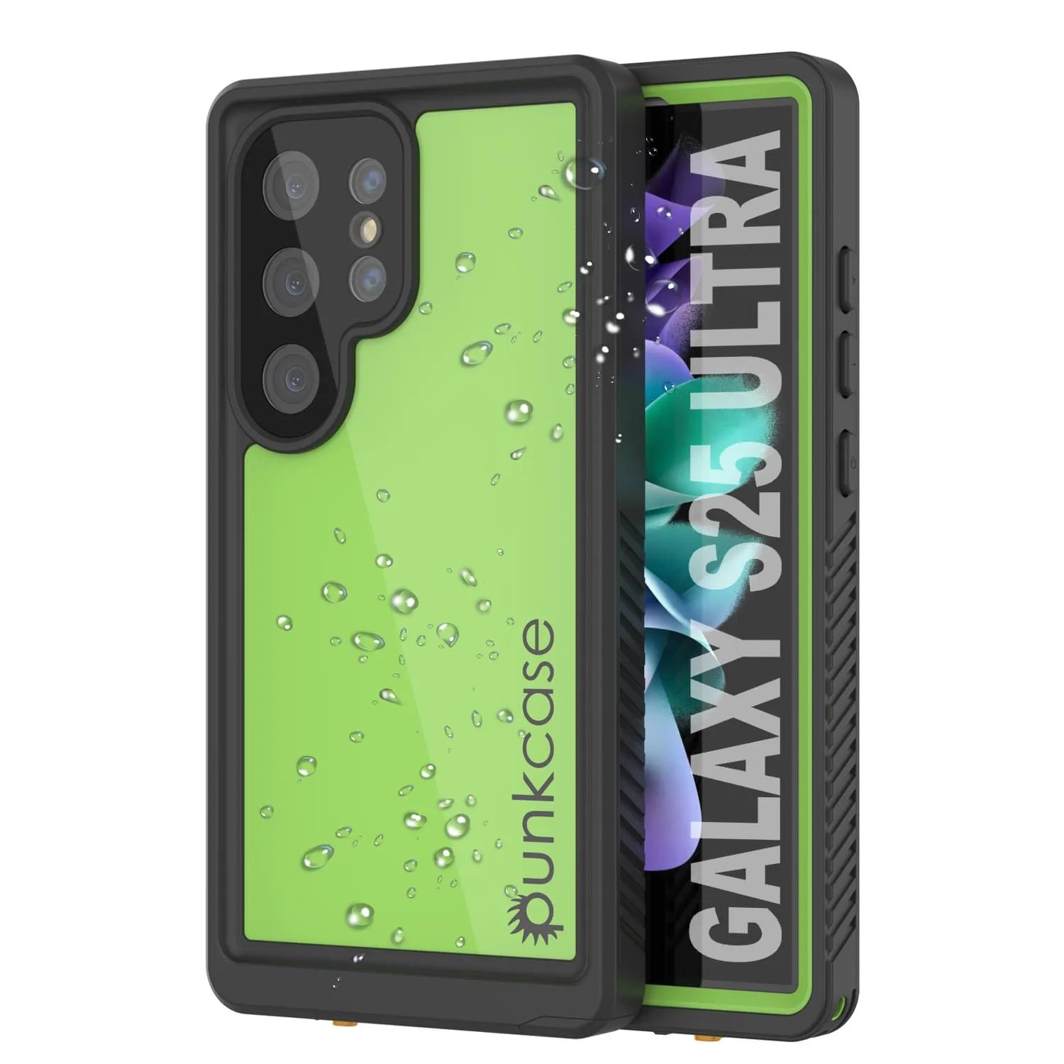 Galaxy S25 Ultra Waterproof Case PunkCase StudStar Light Green Thin 6.6ft Underwater IP68 ShockProof