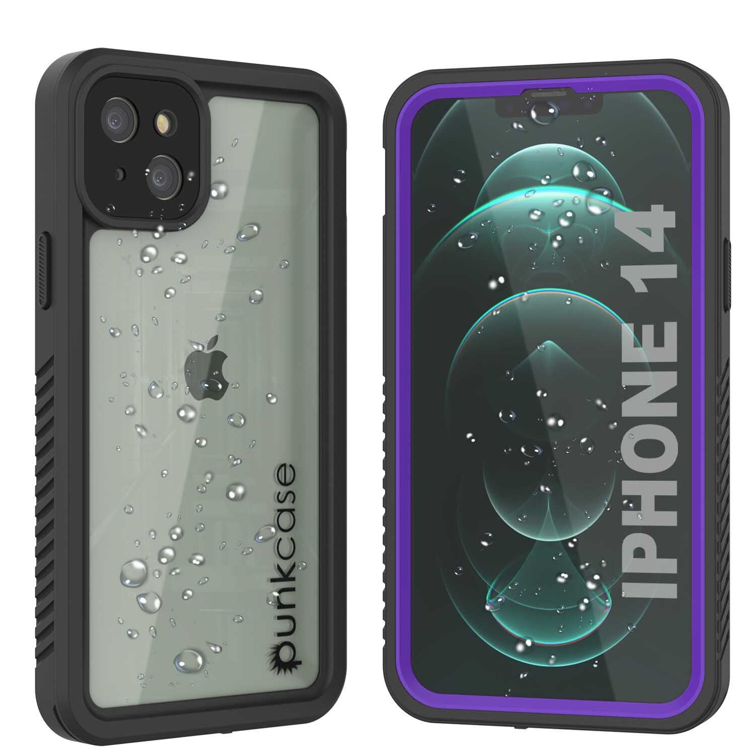 iPhone 14 Pro Waterproof Case, Punkcase [Extreme Series] Armor Cover W/ Built In Screen Protector [Black]