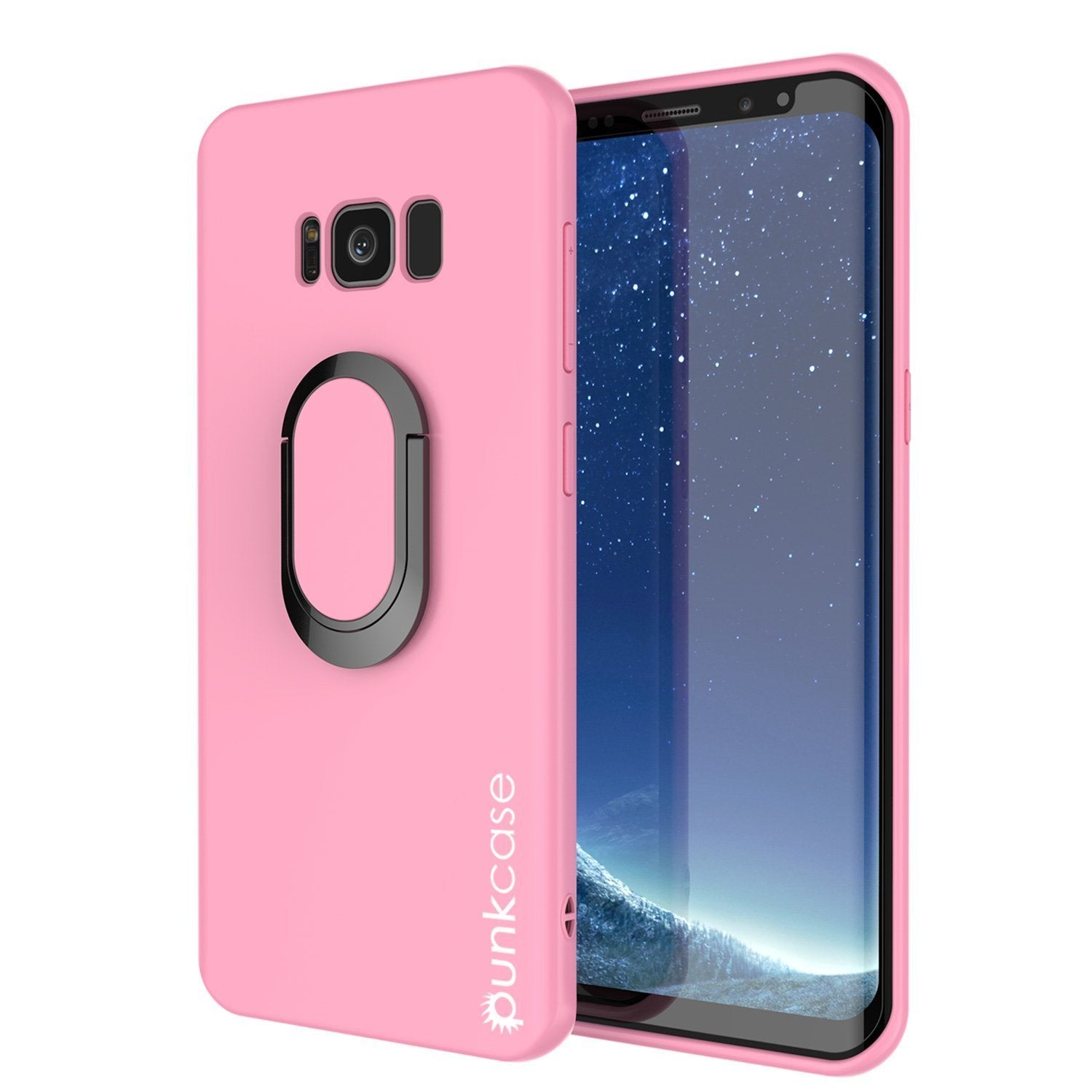 Galaxy S8 Case, Punkcase Magnetix Protective TPU Cover W/ Kickstand, Screen Protector [Black]