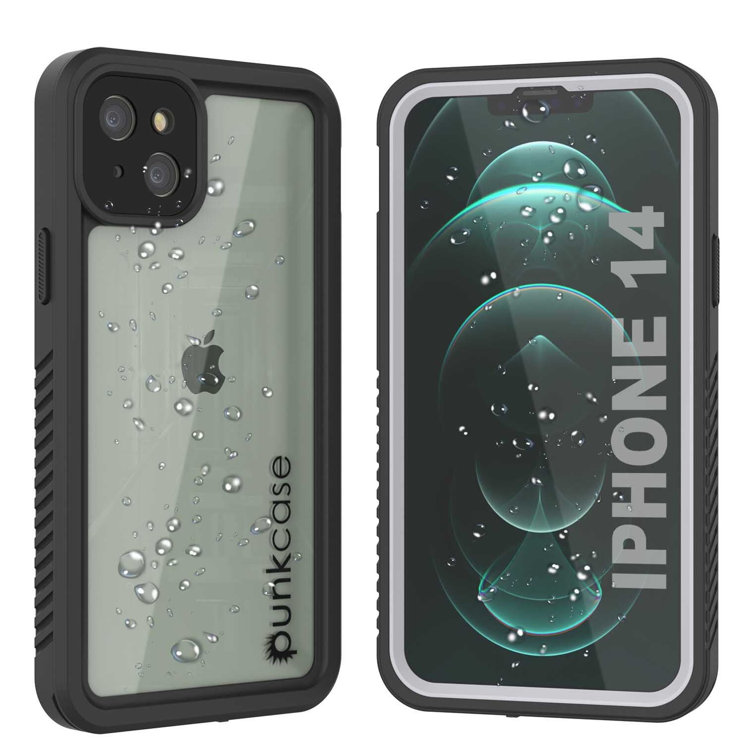 iPhone 14  Waterproof Case, Punkcase [Extreme Series] Armor Cover W/ Built In Screen Protector [Black]