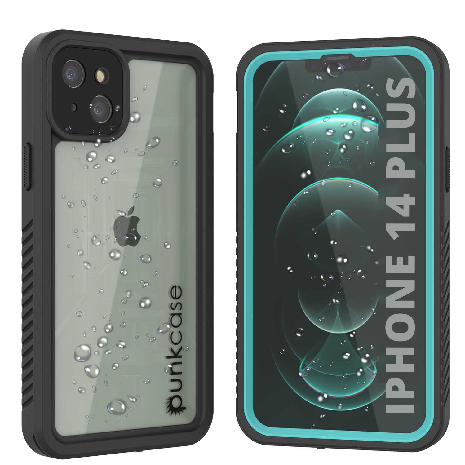 iPhone 14 Plus Waterproof Case, Punkcase [Extreme Series] Armor Cover W/ Built In Screen Protector [Black]