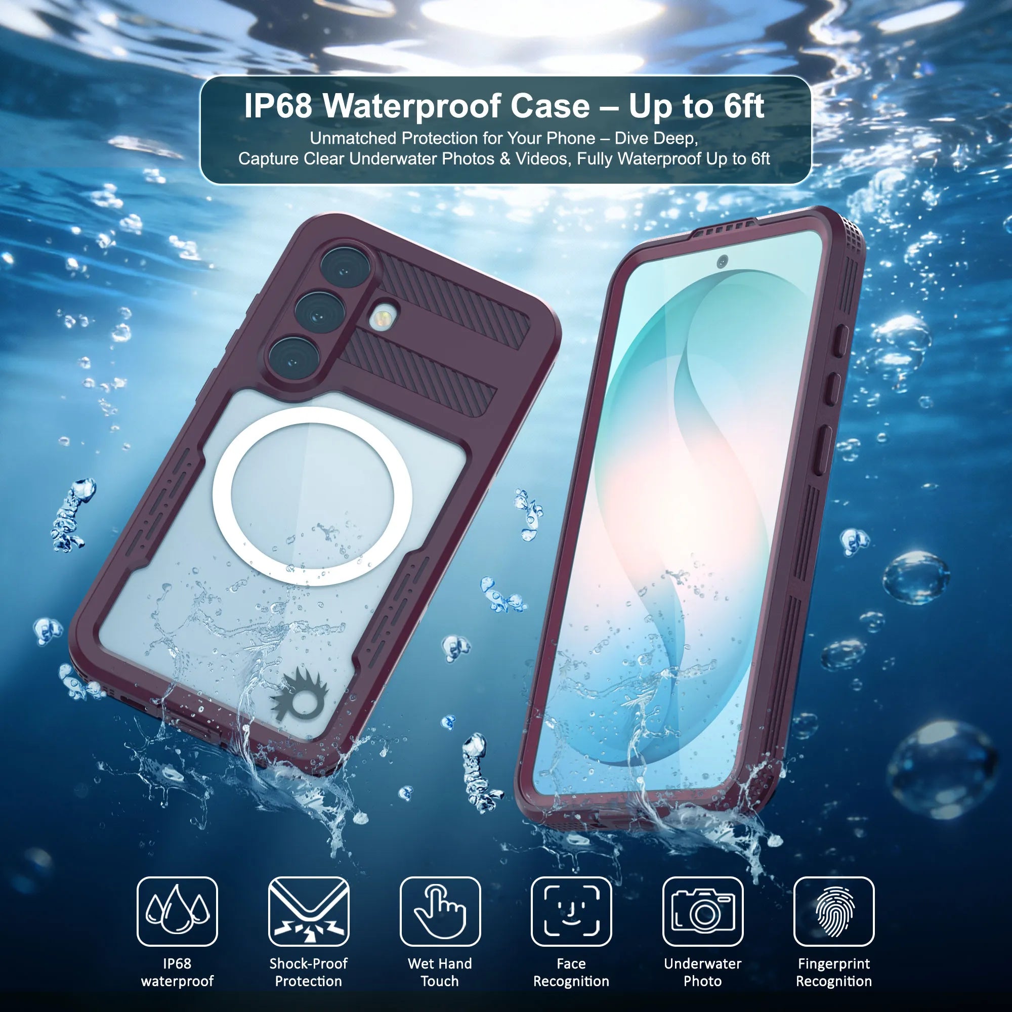 Galaxy S26 Waterproof Case [Alpine 2.0 Series] [Slim Fit] [IP68 Certified] [Shockproof] [Rose]