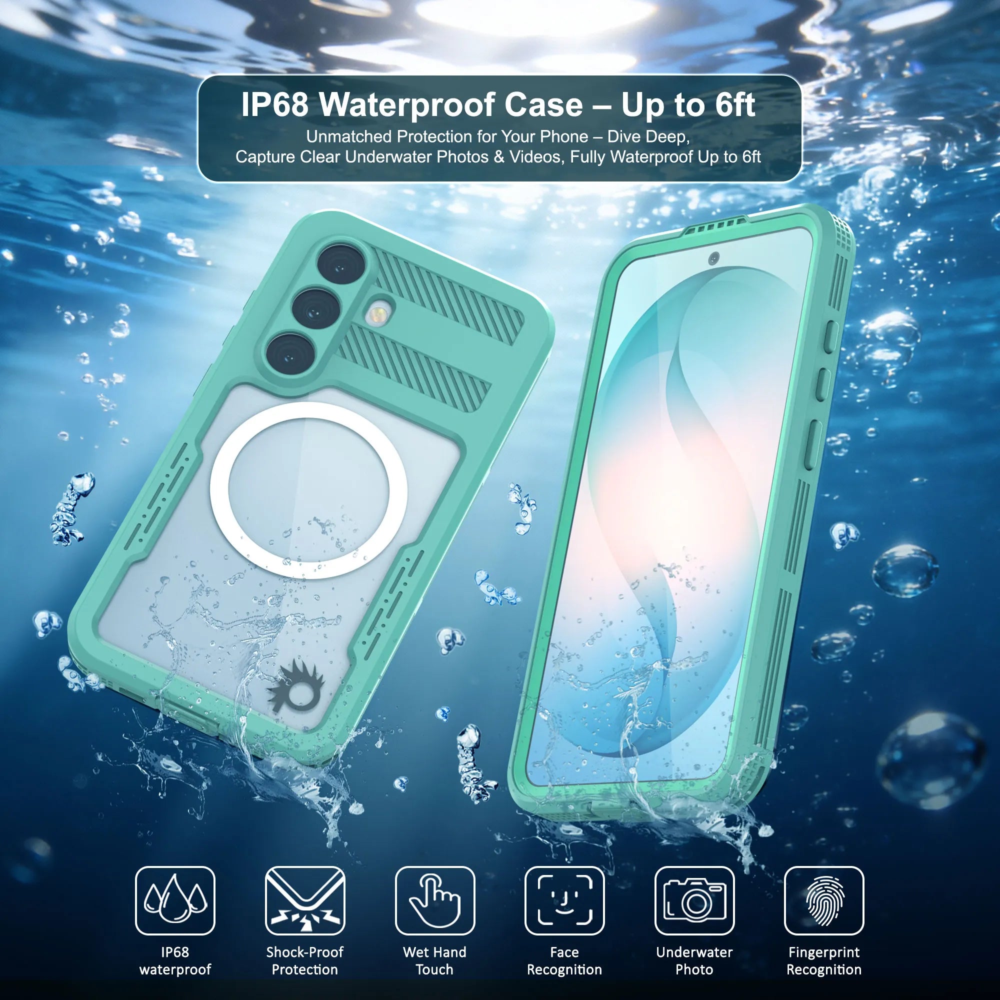 Galaxy S26 Waterproof Case [Alpine 2.0 Series] [Slim Fit] [IP68 Certified] [Shockproof] [Teal]