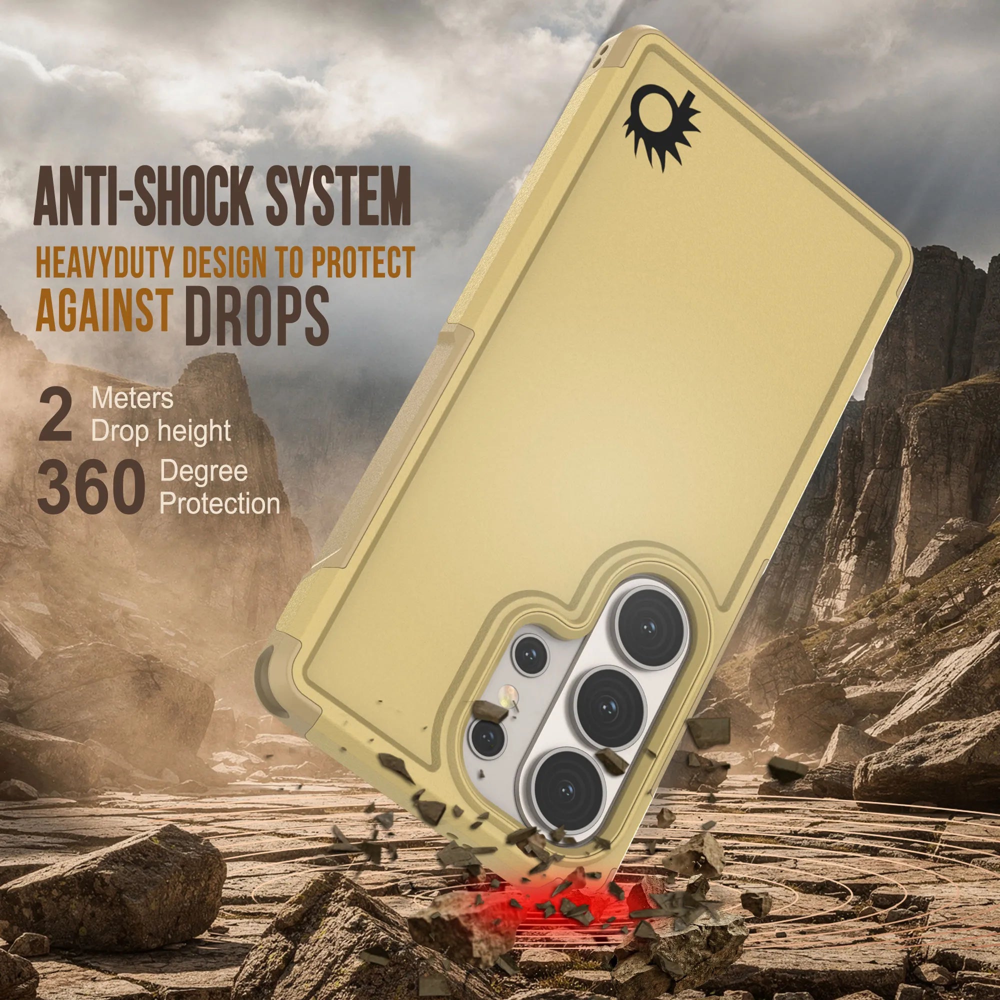 PunkCase Galaxy S26 Ultra Case, [Spartan 2.0 Series] Clear Rugged Heavy Duty Cover [Yellow]
