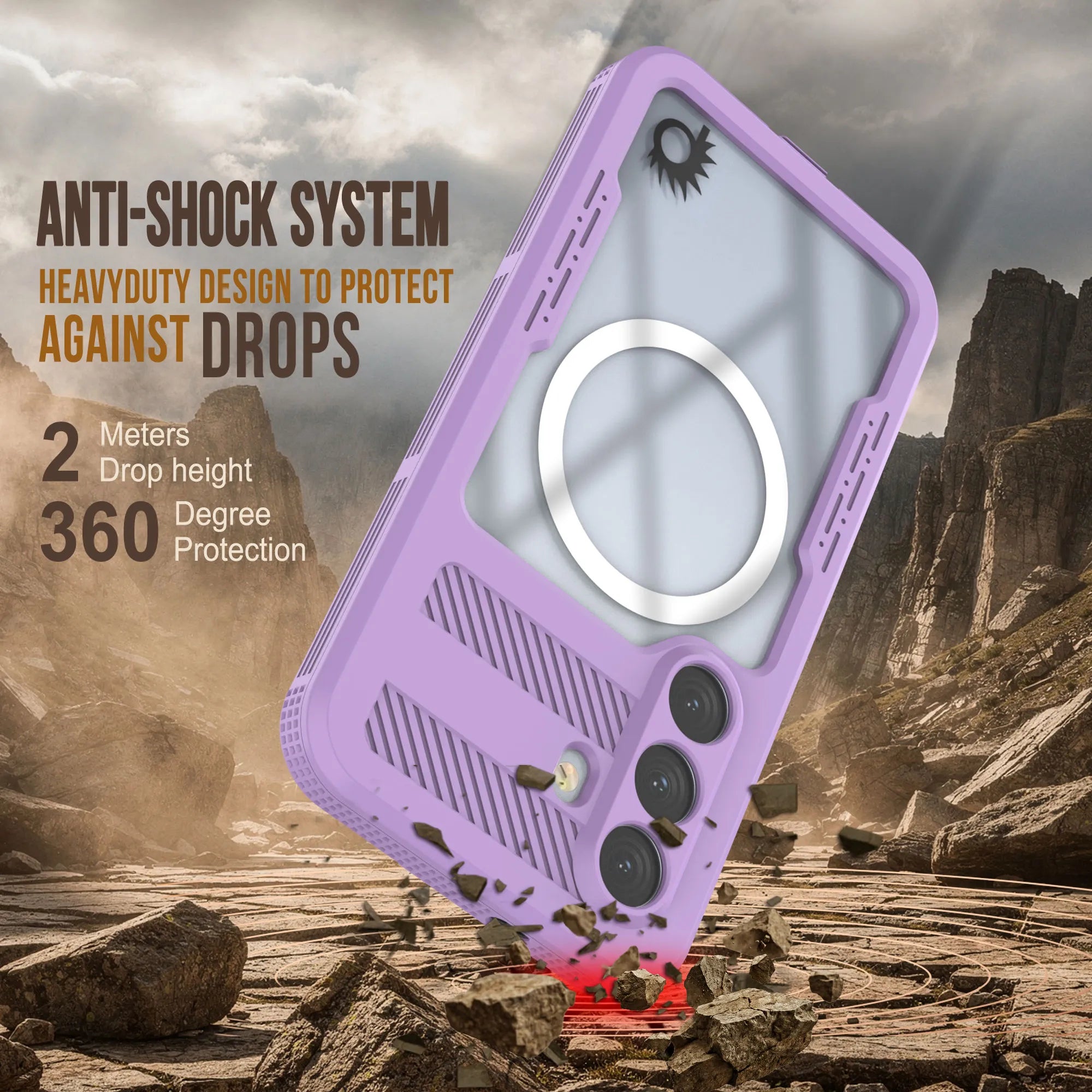 Galaxy S26 Waterproof Case [Alpine 2.0 Series] [Slim Fit] [IP68 Certified] [Shockproof] [Lilac]