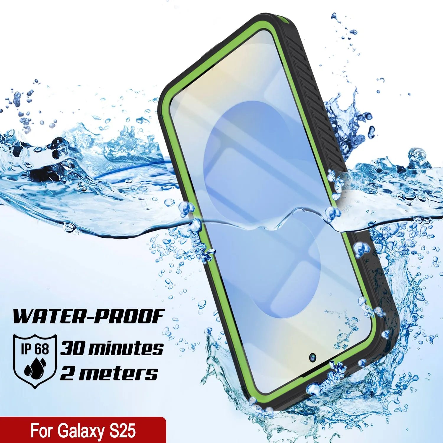 Galaxy S25 Water/ Shockproof [Extreme Series] With Screen Protector Case [Light Green]