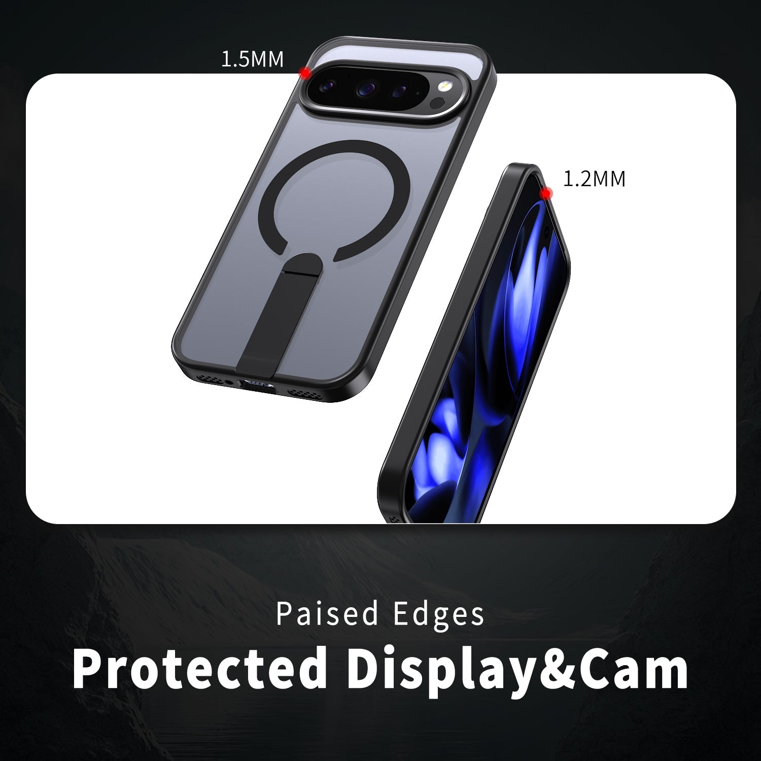 Google Pixel 10 Pro XL Lucid 3.0 Clear Protective Cover w/ Magnetic Wireless Charging