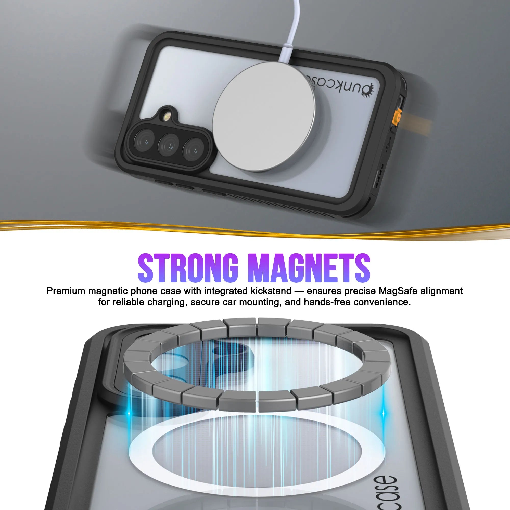 Galaxy S26 Plus Waterproof Case, Punkcase [Extreme Mag Series] Armor Cover W/ Built In Screen Protector [Purple]