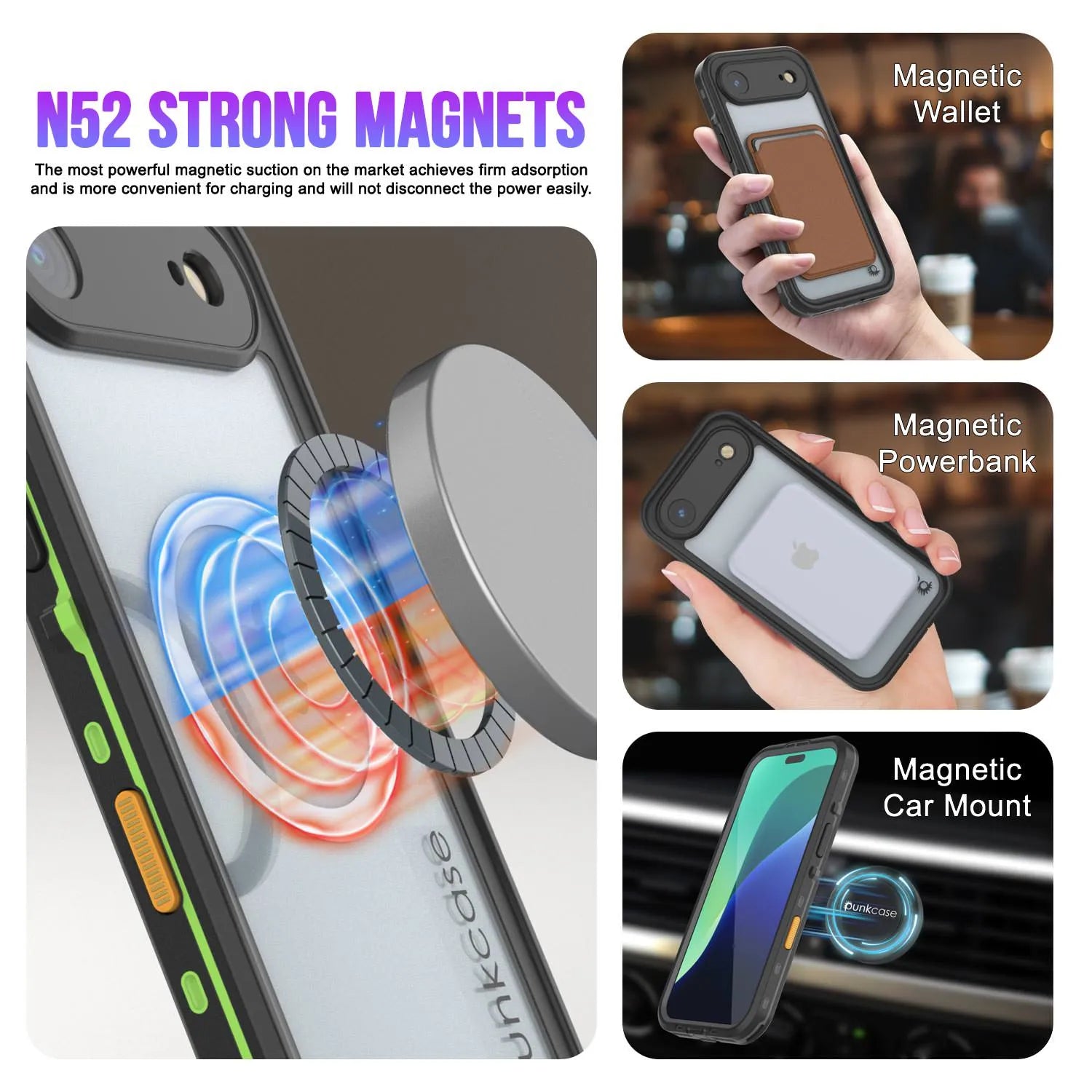 iPhone 17 Air Waterproof IP68 Case, Punkcase [Light green] [StudStar Series] [Slim Fit] [Dirtproof]