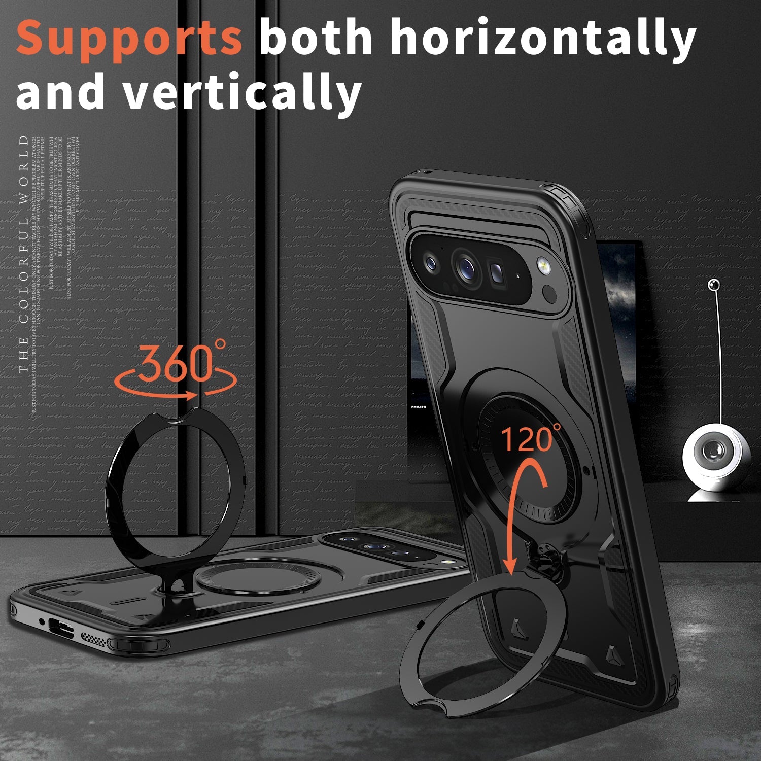 Google Pixel 10 Pro XL Case Magnetix 2.0 w/ Kickstand [Black]